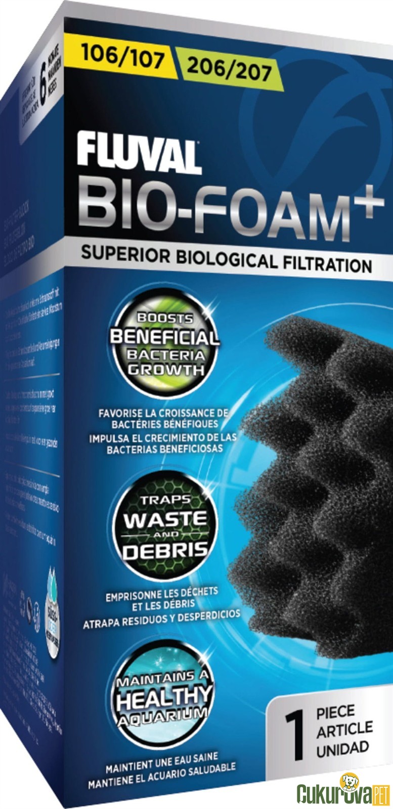 Fluval 106 / 107 - 206 / 207 İçin Filtre Süngeri