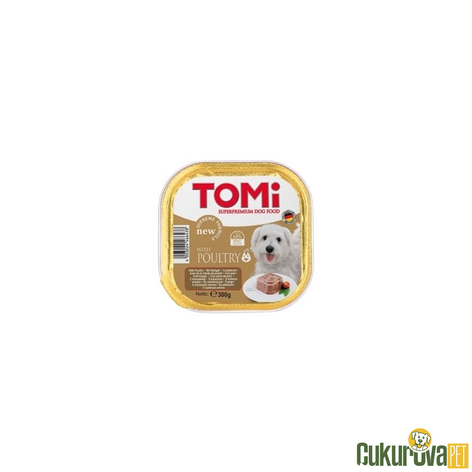 Tomi Tavuklu Yetişkin Köpek Yaş Maması 300 Gr