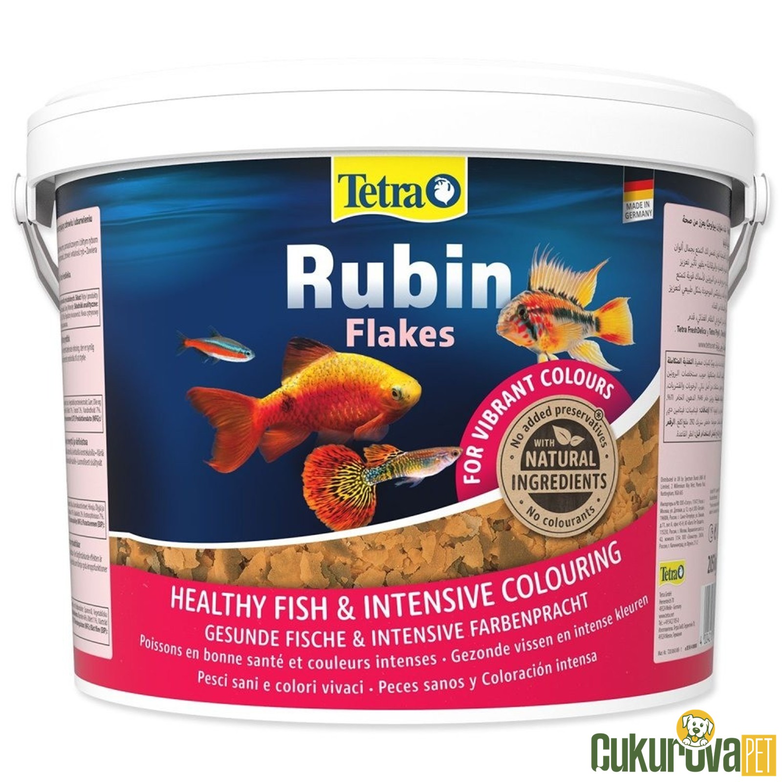 Tetra Rubin Flakes Pul Yem 10 L - 2050 Gr