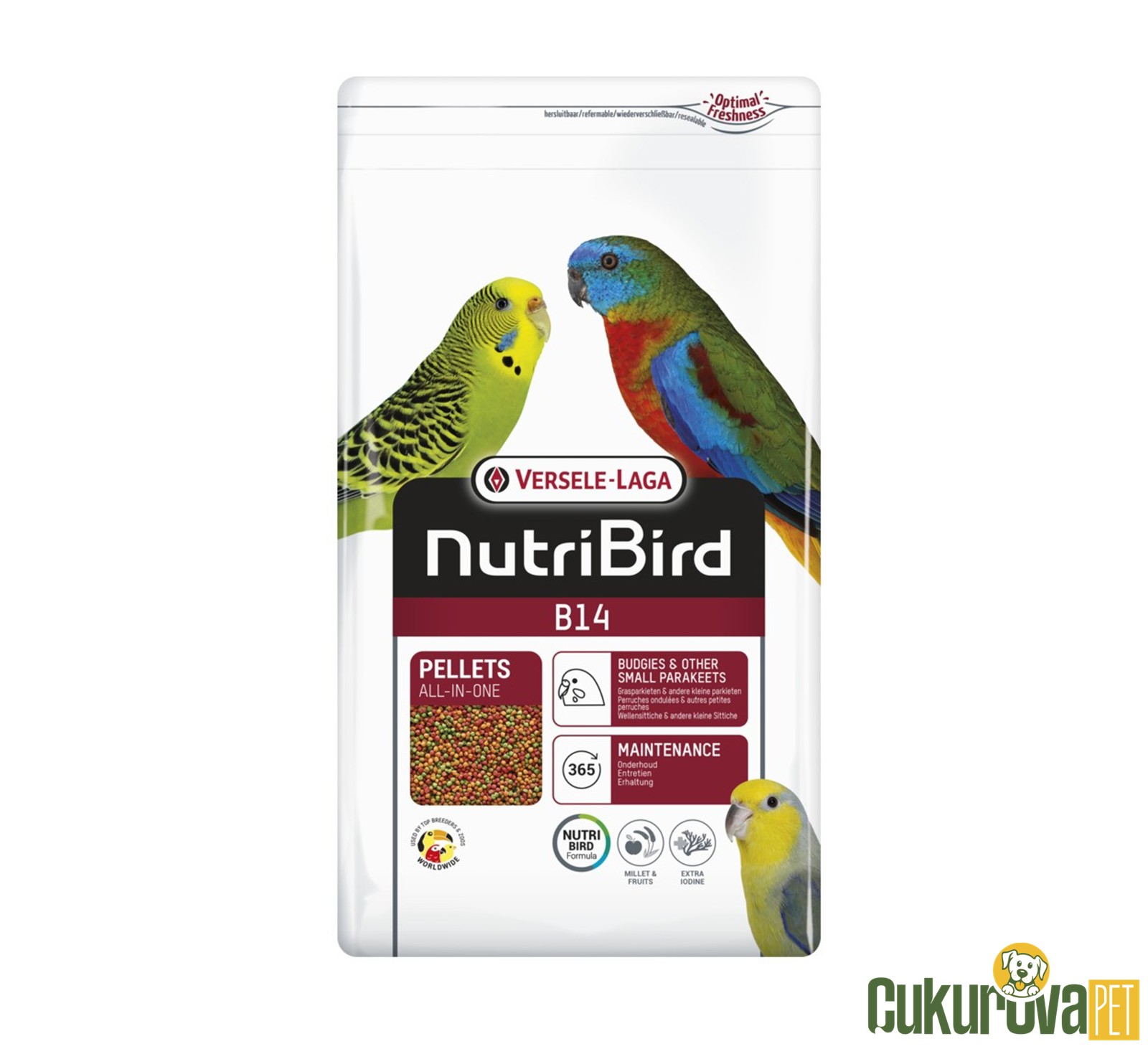 Versele Laga NutriBird B14 Pellets Muhabbet Kuşu Ve Paraket Yemi 3 Kg