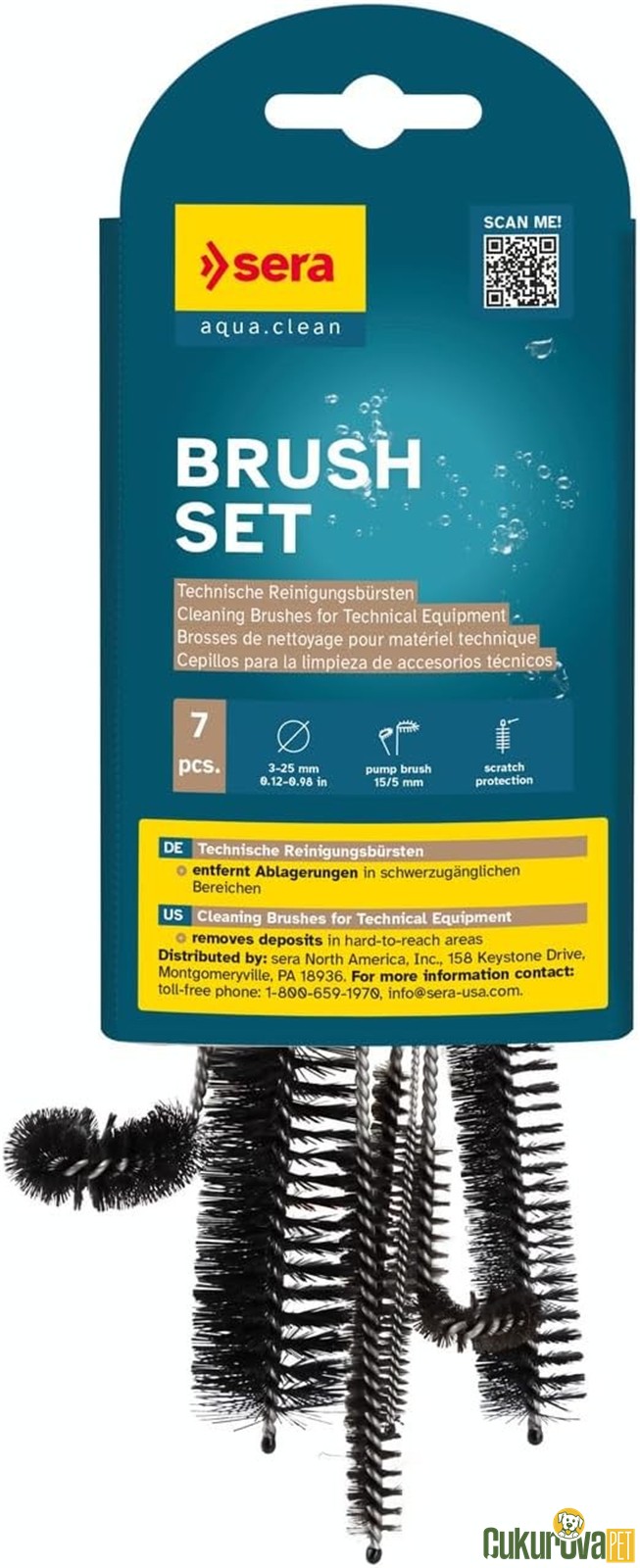 Sera Brush Set Hortum Temizleme Harbi Seti 7 Adet
