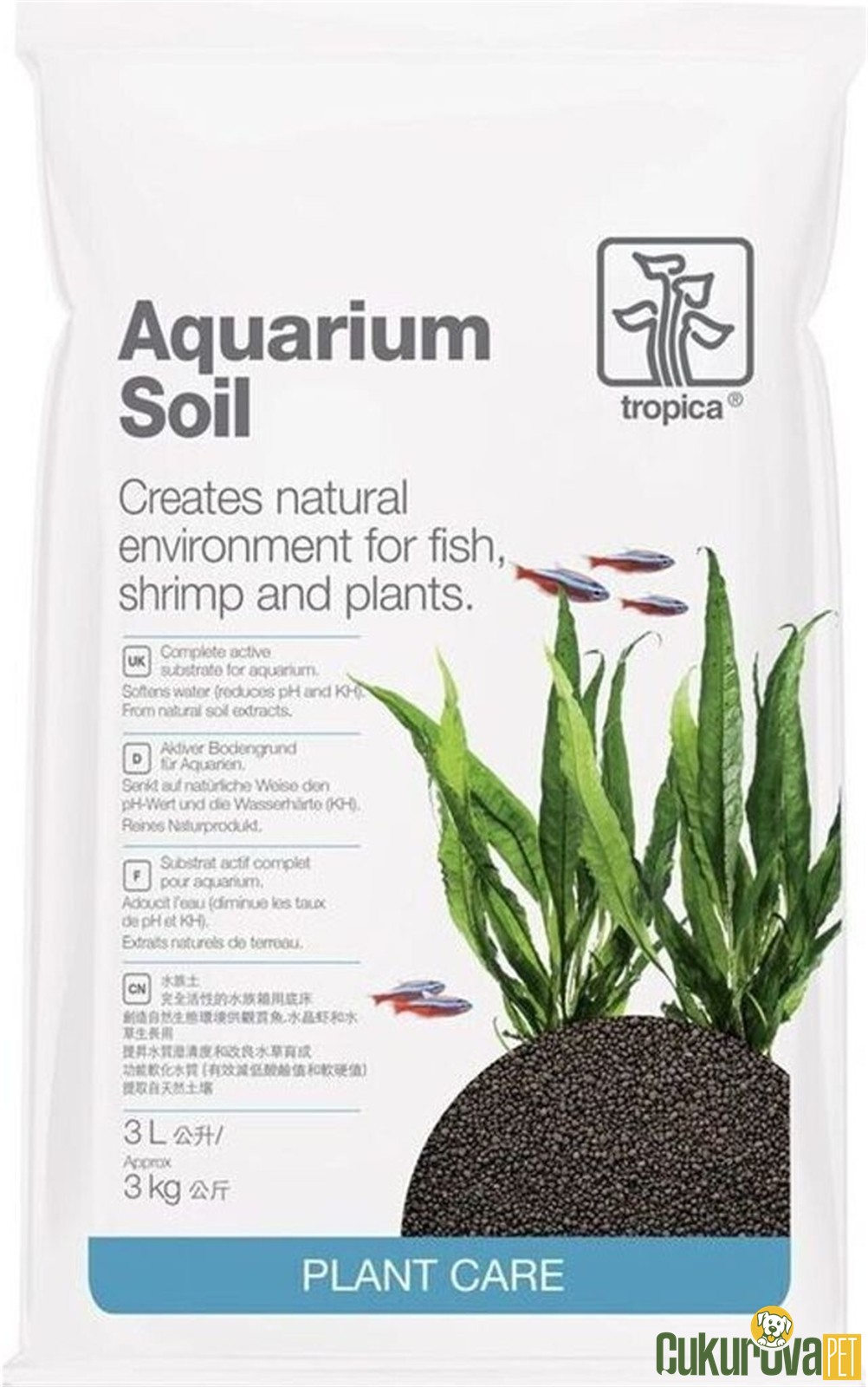 Tropica Plant Care Aquarium Soil Bitki Kumu 3 L - 3 Kg