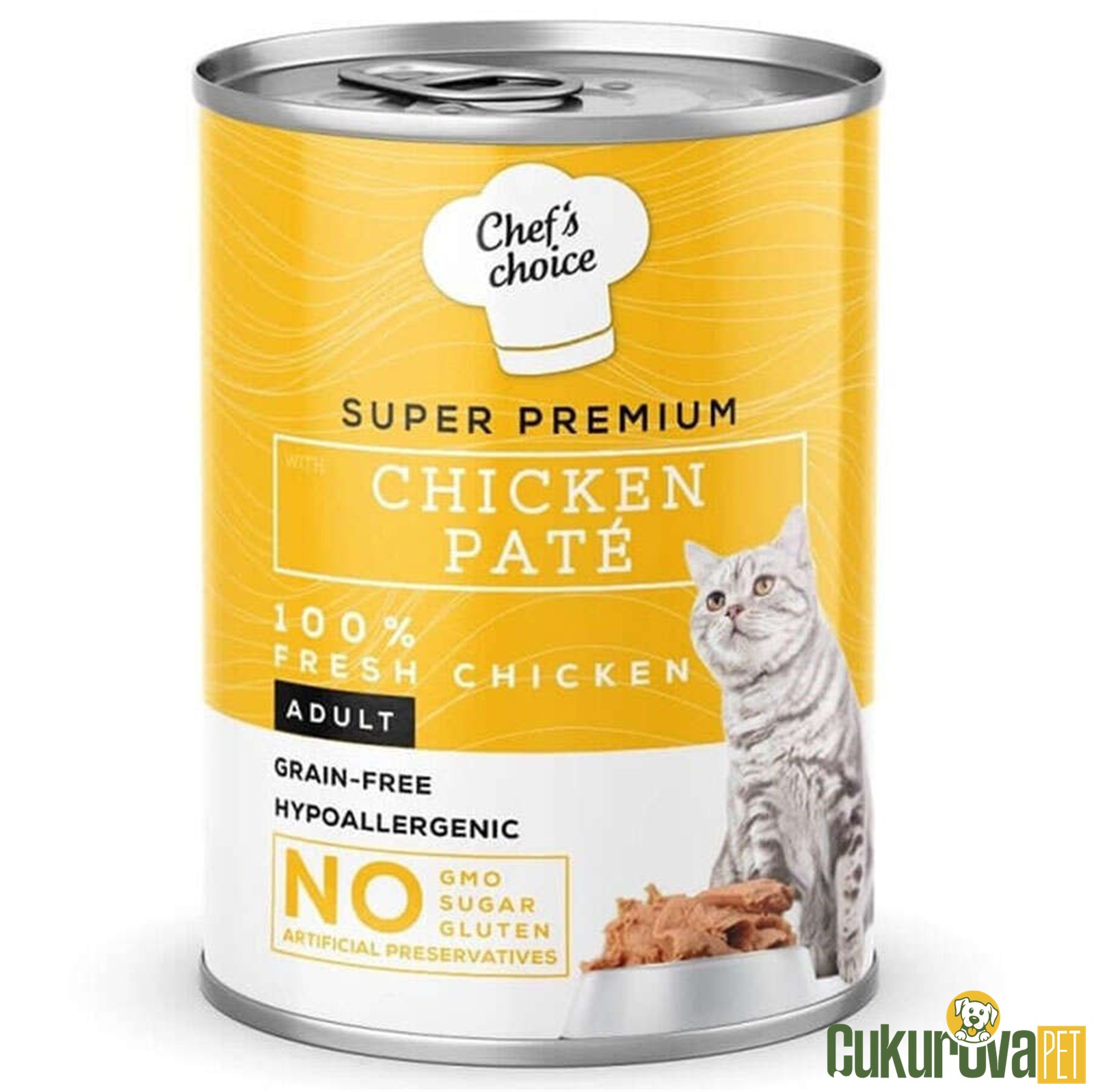 Chef's Choise Super Premium Pate Tavuklu Yetişkin Kedi Yaş Maması 400 Gr