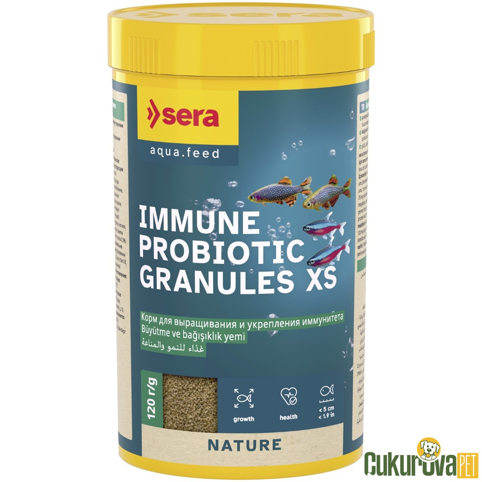 Sera Immune Probiotic Granules Xs Nature Granül Yem 250 Ml - 120 Gr