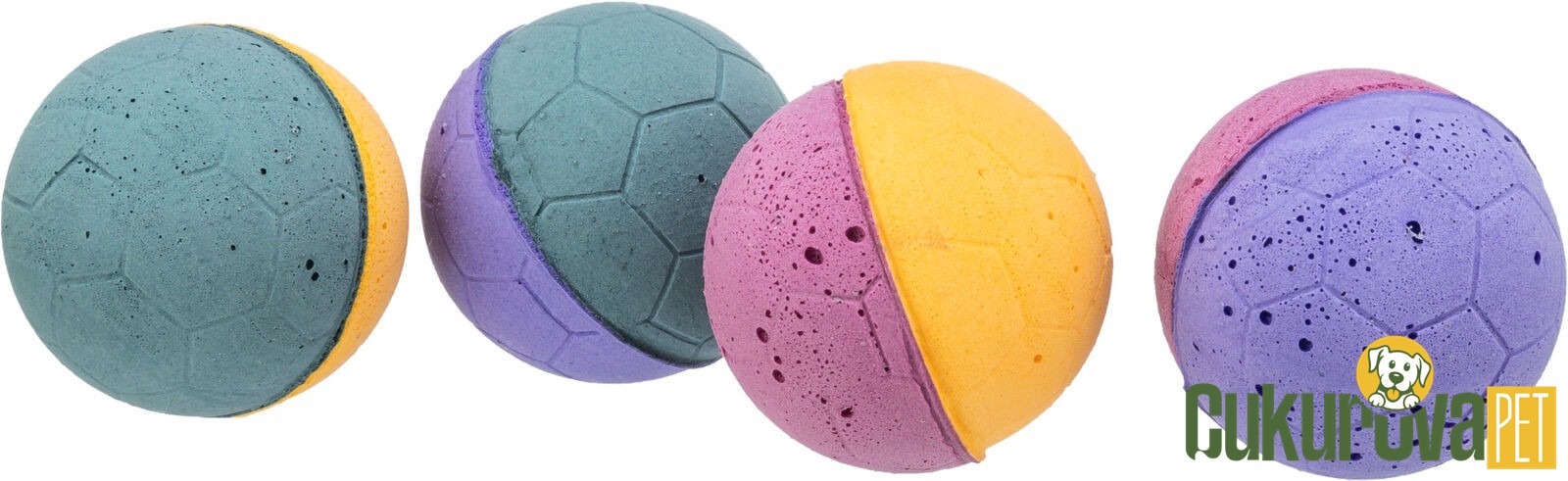 Trixie Kedi Renkli Sünger Oyun Topu 4.3 Cm