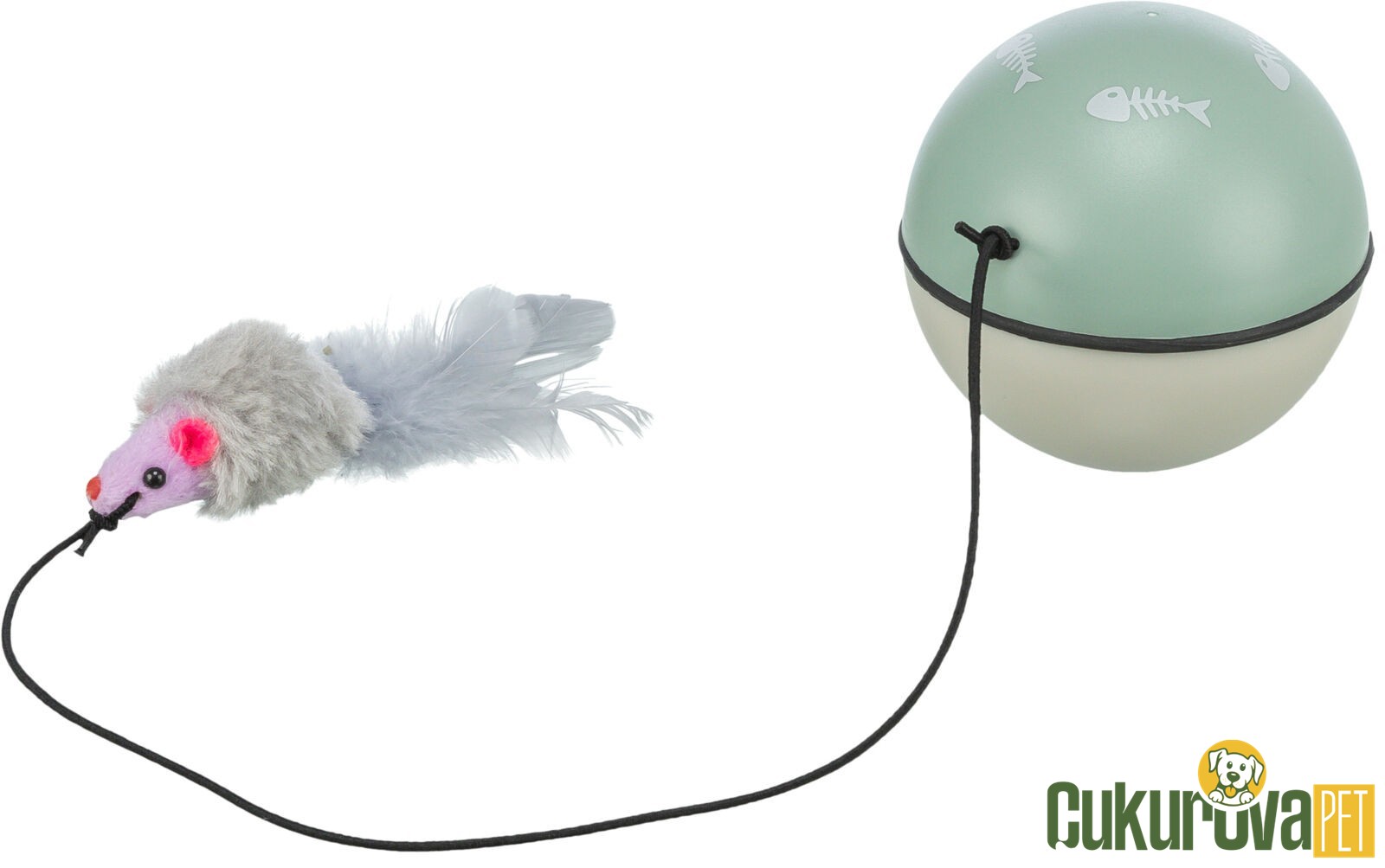 Trixie Kedi İçin Pilli Fareli Oyun Topu 9 Cm