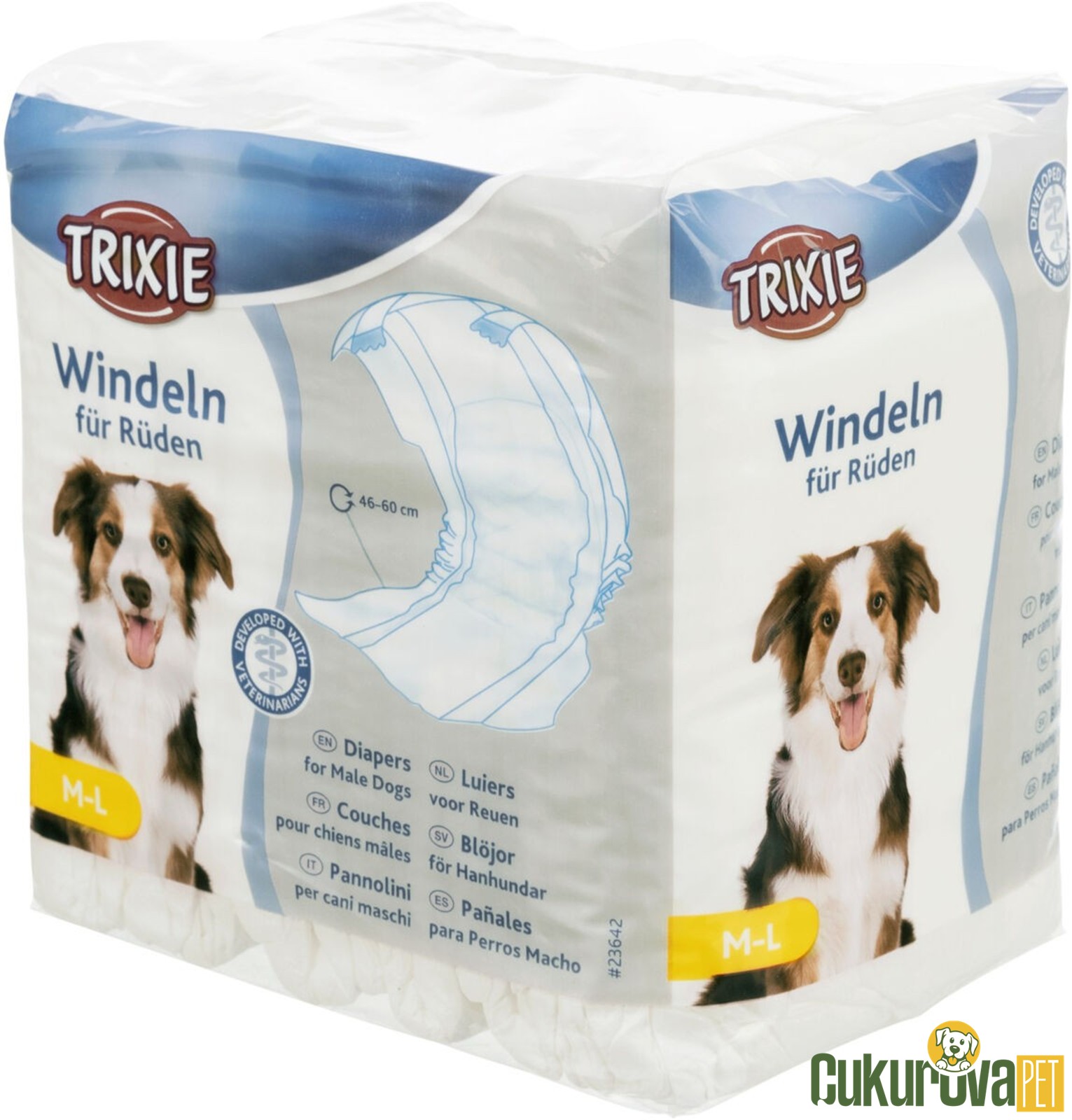 Trixie Erkek Köpek Çiş Pedi M - L 12 Adet / 46 - 60 Cm