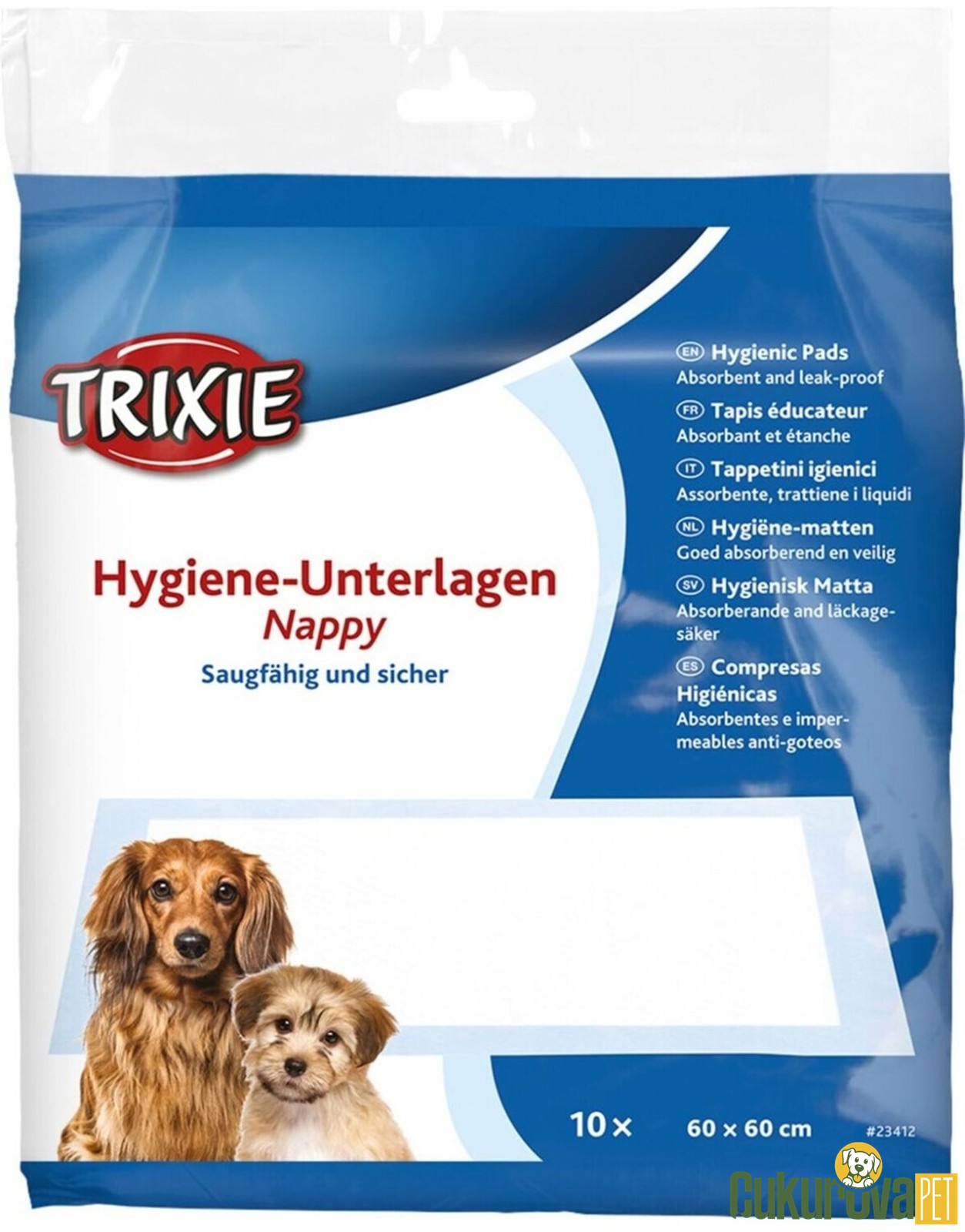 Trixie Hijyenik Tuvalet Köpek Eğitim Pedi 60 x 60 Cm / 10 Adet