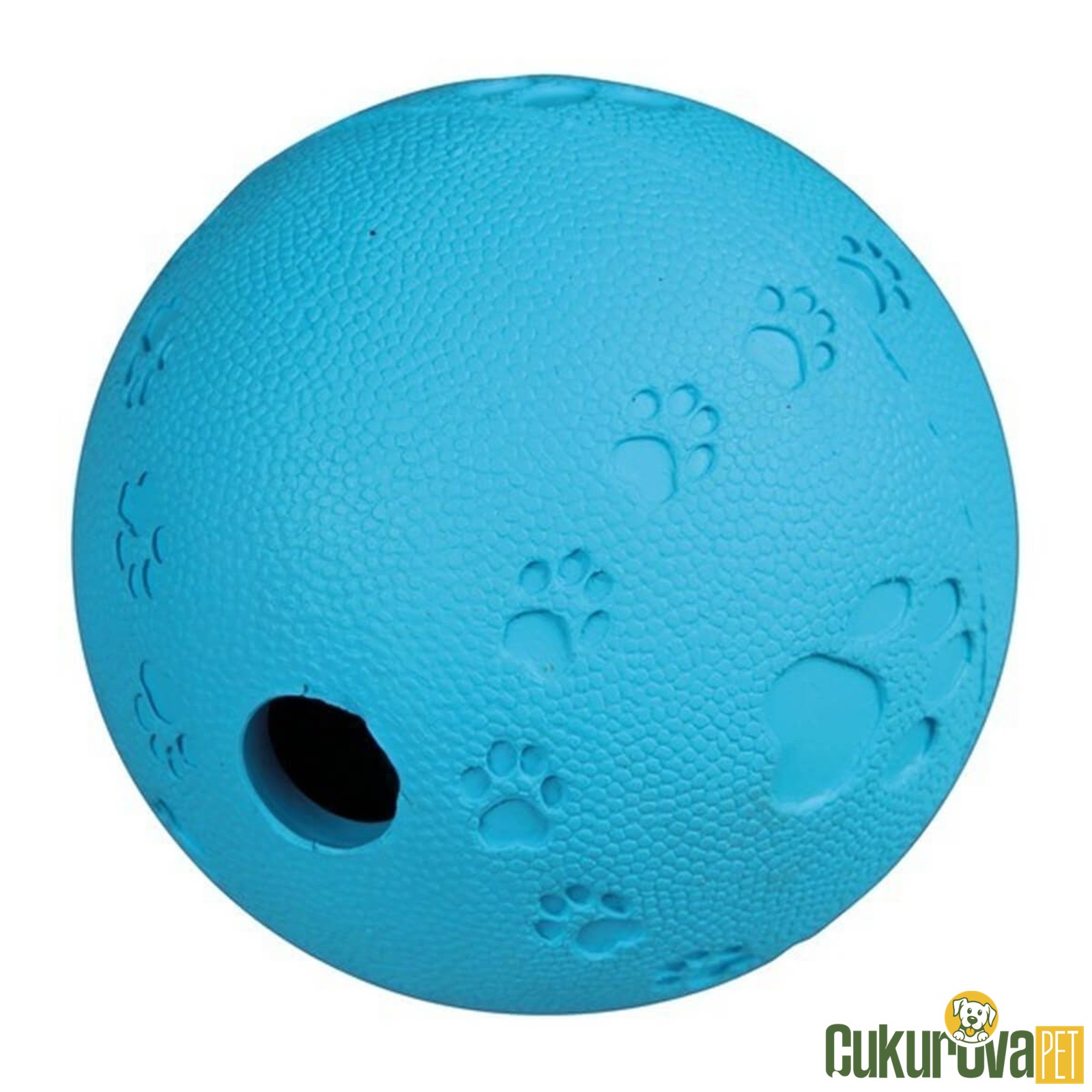 Trixie Ödül Hazneli Kauçuk Top Köpek Oyuncağı Turuncu - 7 Cm