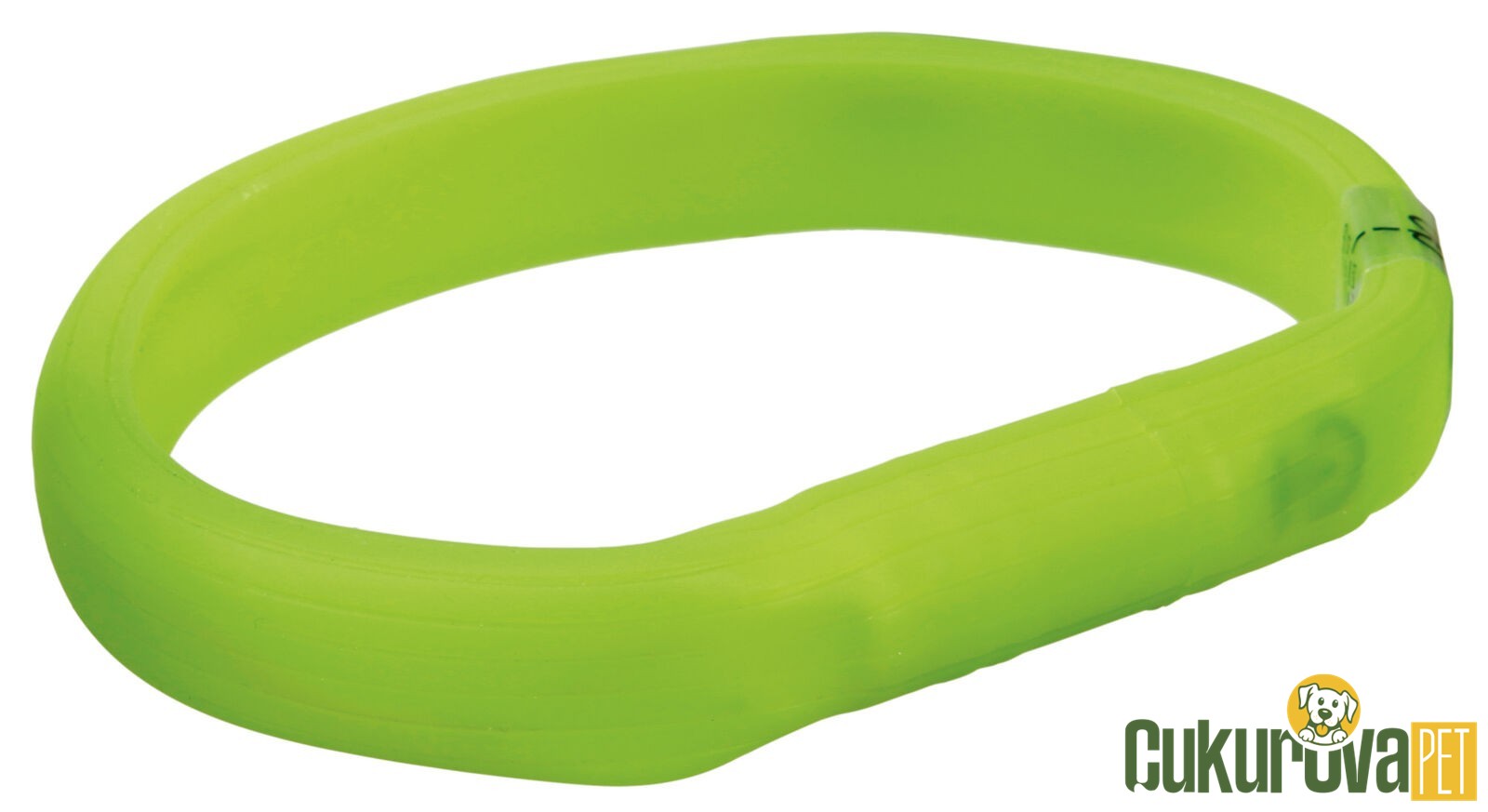 Trixie Işıklı Köpek Boyun Tasması M - L Yeşil - 18 Mm - 50 Cm