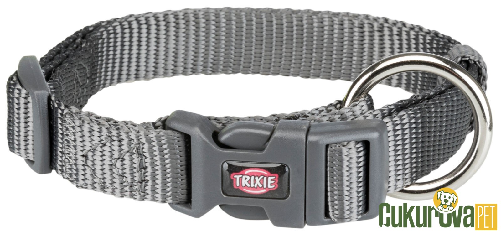 Trixie Premium Köpek Boyun Tasması S - M Gri - 30 x 45 Cm - 15 Mm