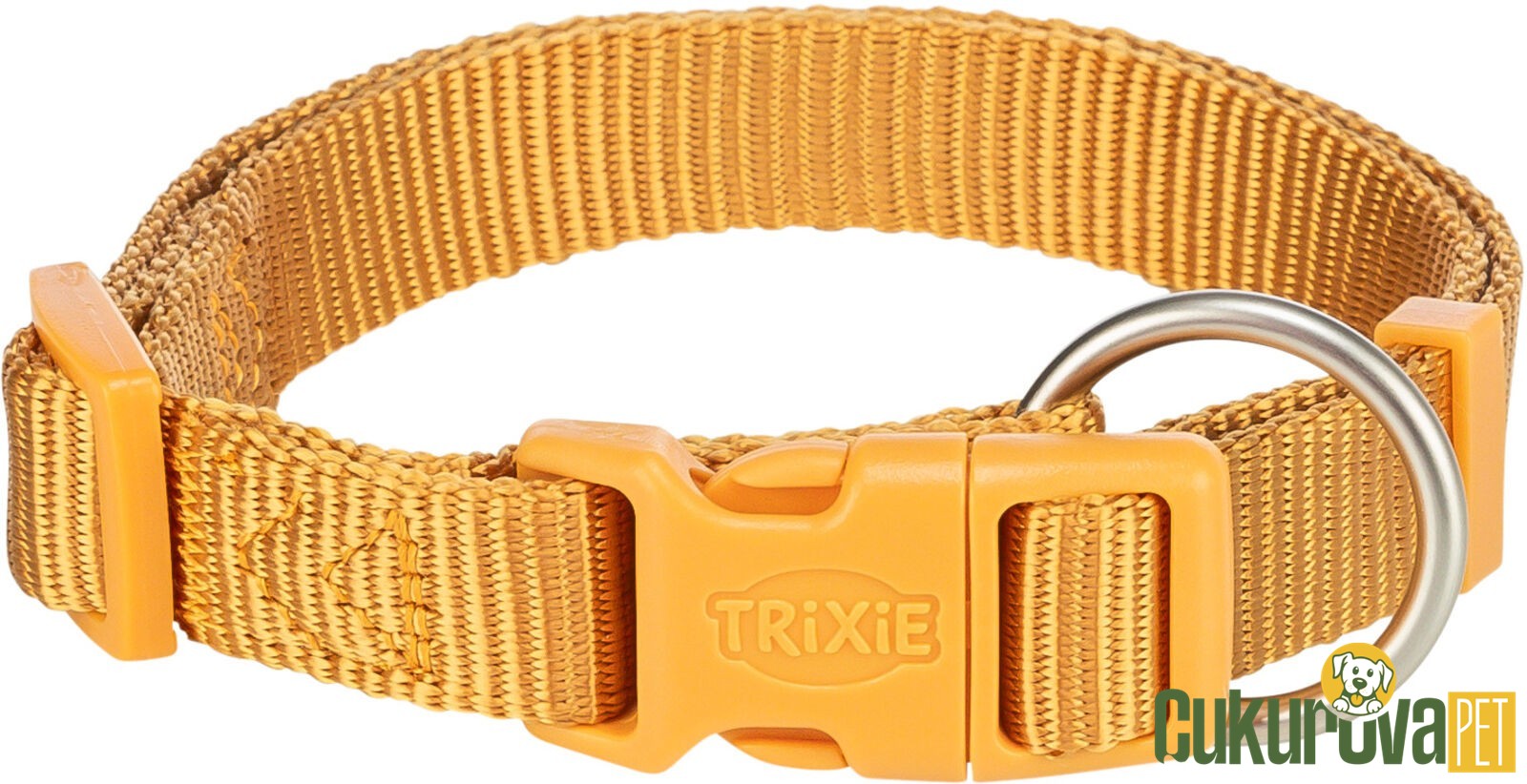 Trixie Premium Köpek Boyun Tasması S - M Hardal Sarısı - 30 x 45 Cm - 15 Mm