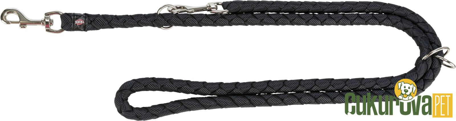 Trixie Cavo Ayarlanabilir Köpek Gezdirme Kayışı L - XL, Siyah, 2 M x 18 Mm