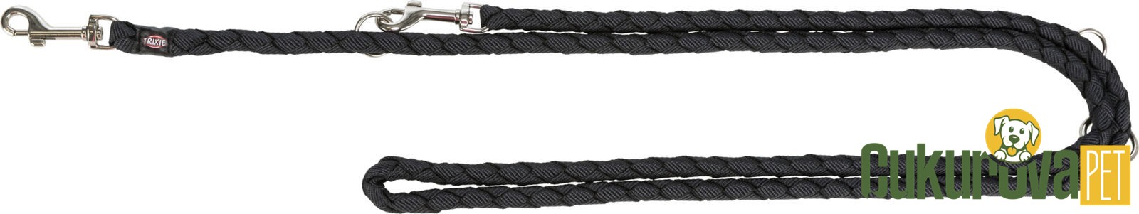 Trixie Cavo Ayarlanabilir Köpek Gezdirme Kayışı S - M, Siyah, 2 M x 12 Mm