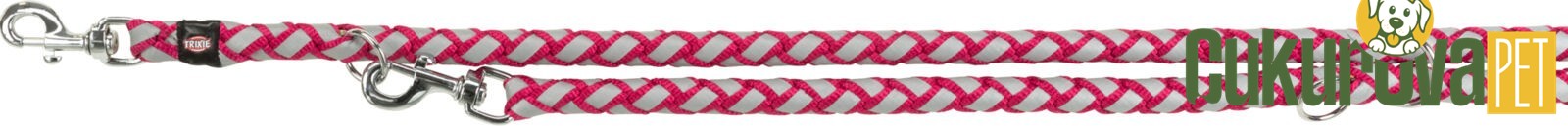 Trixie Cavo Reflektörlü Ayarlanabilir Gezdirme Kayışı L - XL, Fuşya, 2 M x 18 Mm