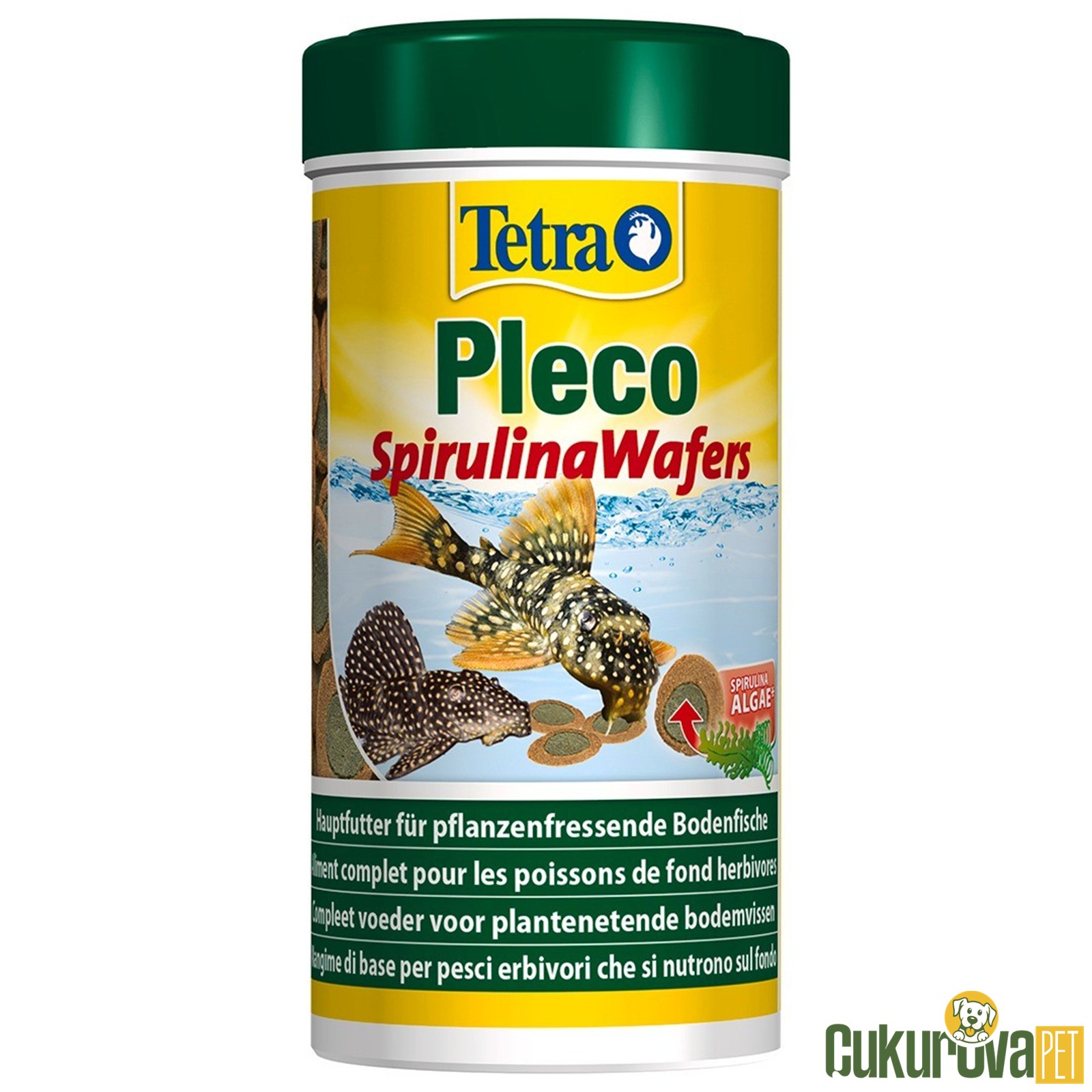 Tetra Pleco Spirulina Wafers Tablet Yem 250 Ml - 105 Gr