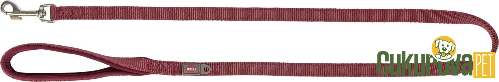 Trixie Premium Köpek Gezdirme Kayışı L - XL, Bordo, 1 M - 25 Mm