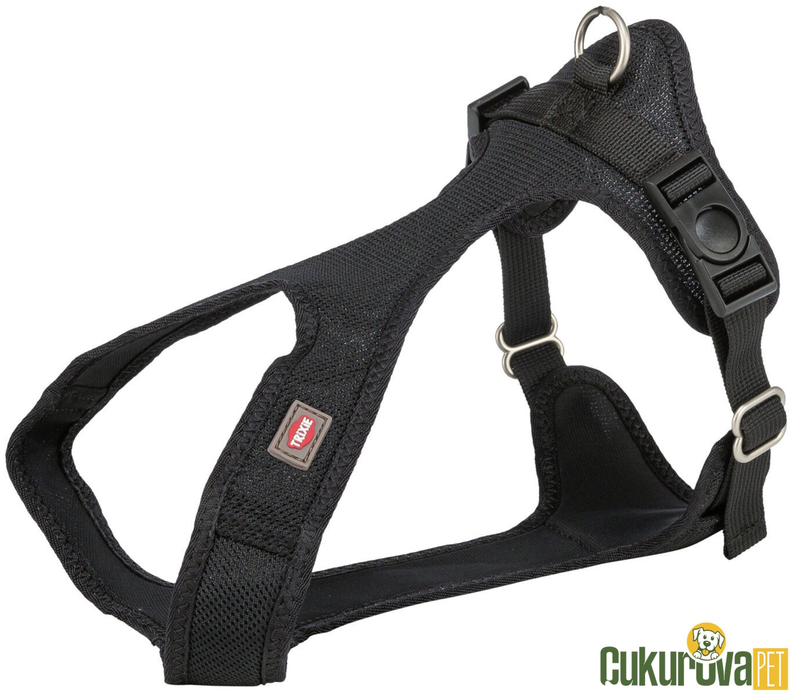 Trixie Comfort Soft Touring Köpek Göğüs Tasması S - M, Siyahi, 35 x 60 Cm - 20 Mm