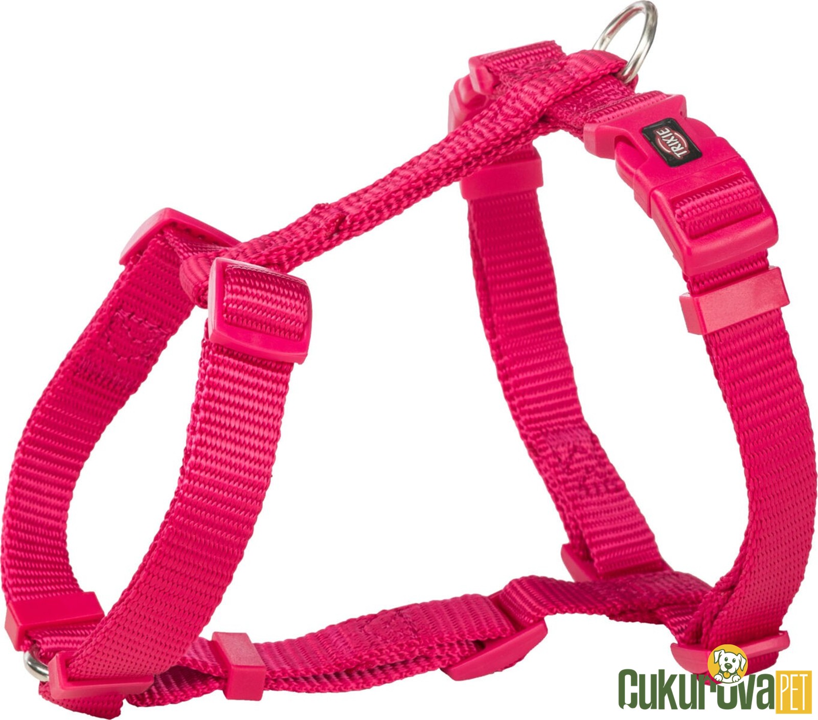 Trixie Premium H Tipi Köpek Göğüs Tasması M - L, Fuşya, 52 x 75 Cm - 20 Mm