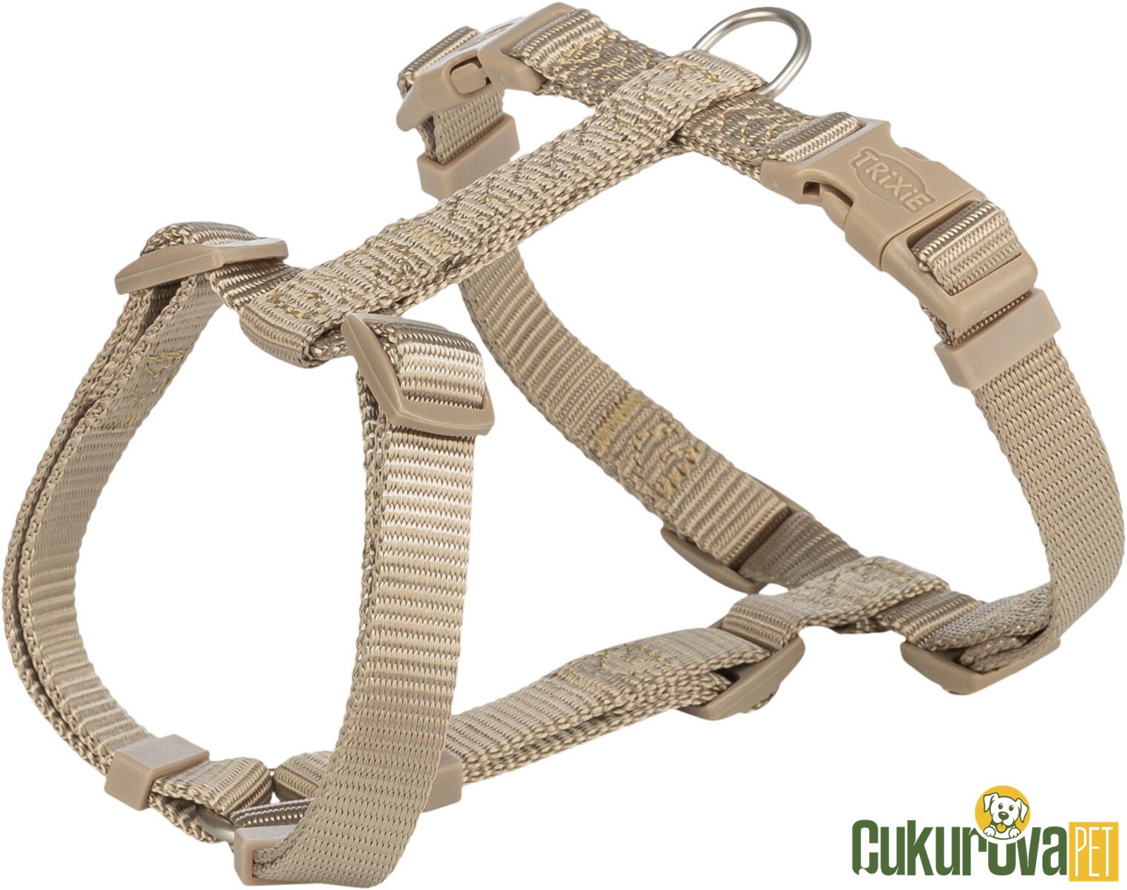 Trixie Premium H Tipi Köpek Göğüs Tasması M - L, Kum Beji, 52 x 75 Cm - 20 Mm