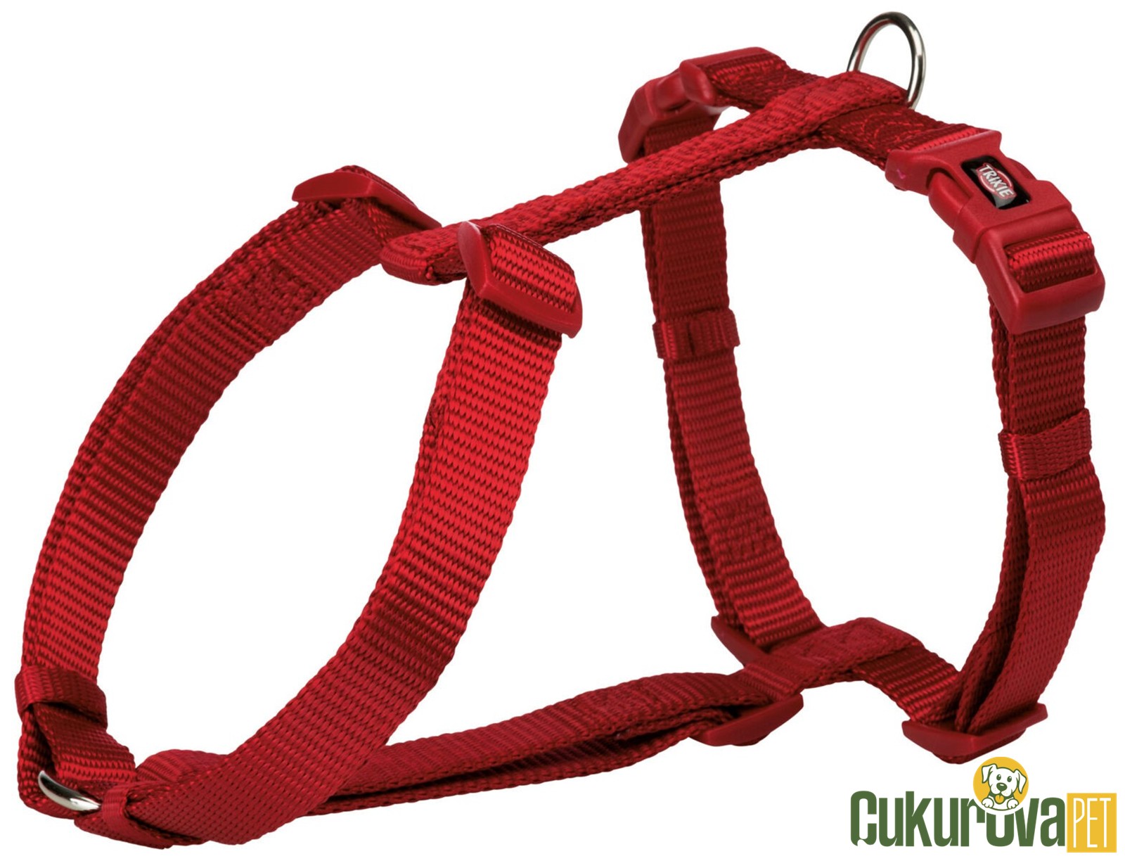 Trixie Premium H Tipi Köpek Göğüs Tasması S - M, Kırmızı, 42 x 60 Cm - 15 Mm