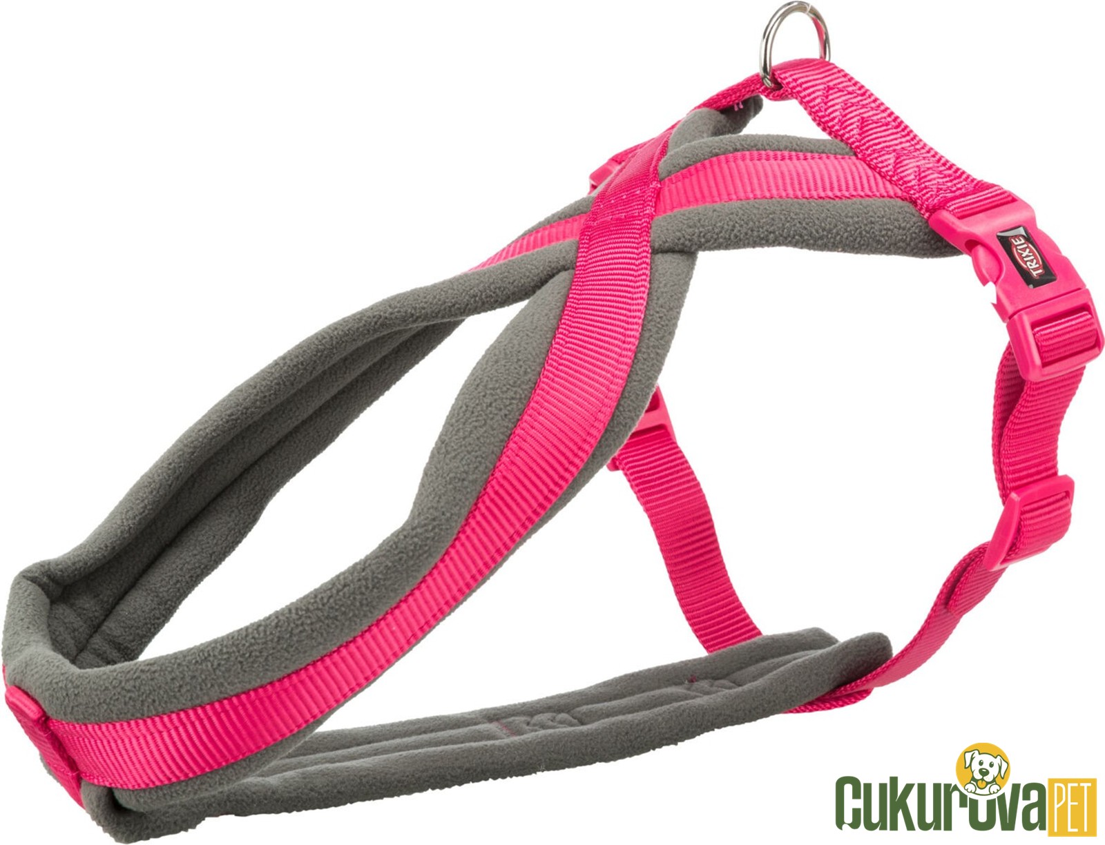 Trixie Premium Yürüyüş Köpek Göğüs Tasması L, Fuşya, 60 x 100 Cm - 25 Mm