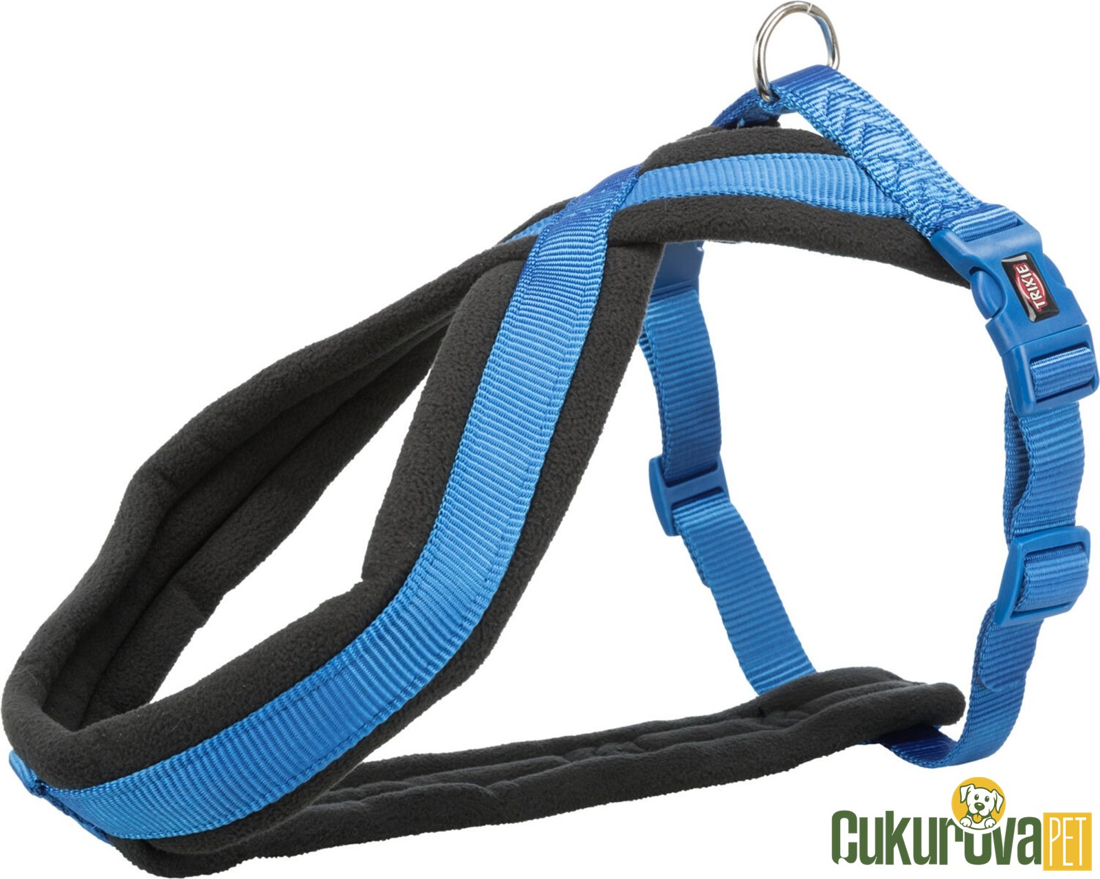Trixie Premium Yürüyüş Köpek Göğüs Tasması L, Lacivert, 60 x 100 Cm - 25 Mm