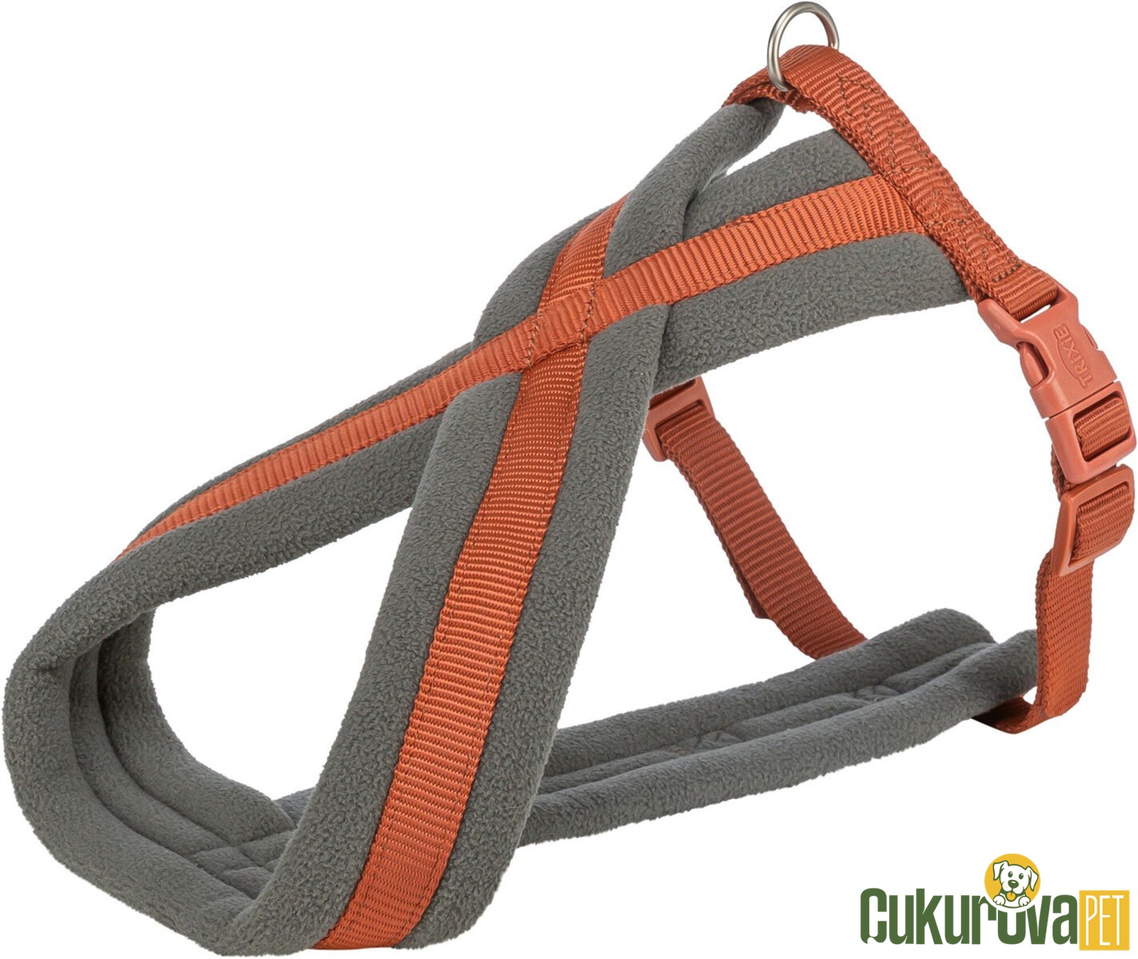 Trixie Premium Yürüyüş Köpek Göğüs Tasması M - L, Pas Rengi, 50 x 90 Cm - 25 Mm