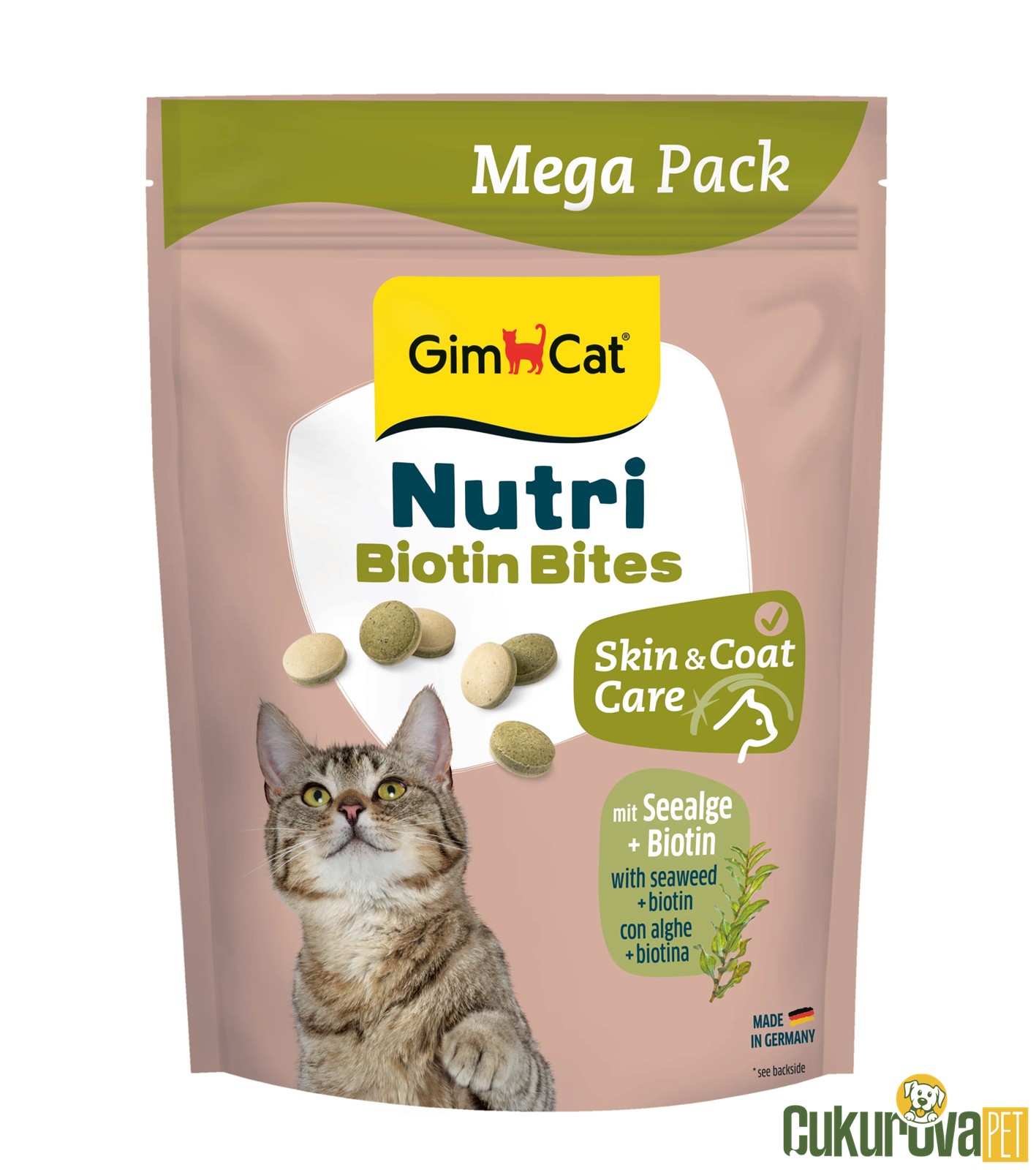 Gimcat Nutri Biyotinli Deniz Yosunlu Kedi Ödül Maması 425 Gr