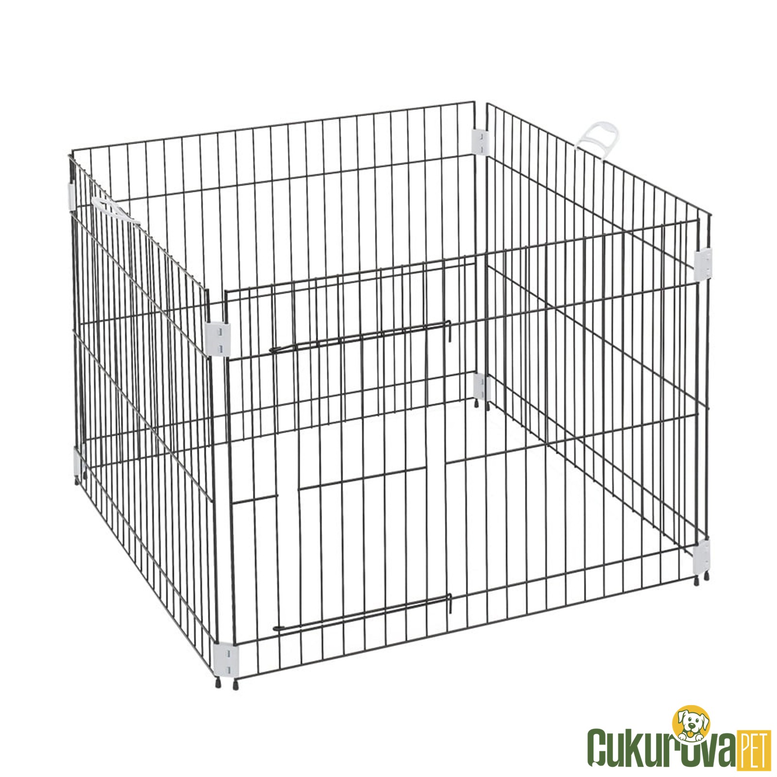 Ferplast Köpek Eğitim Kafesi Siyah - 80 x 80 x 62 Cm