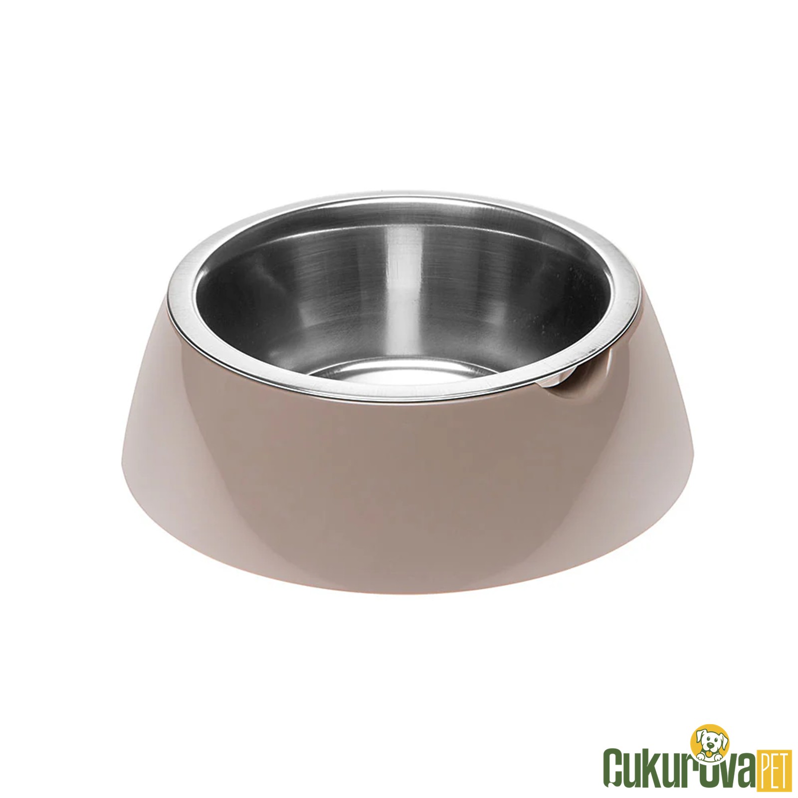 Ferplast Jolie Kedi & Köpek Mama Ve Su Kabı Gri, M, 850 Ml