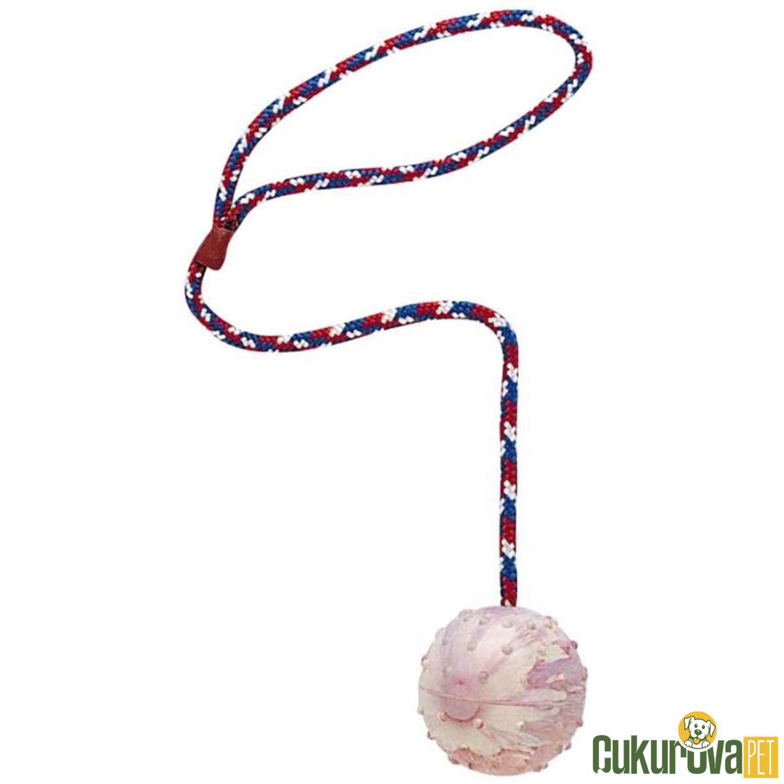 Ferplast PA 6532 İpli - Zilli Top Köpek Oyuncağı S
