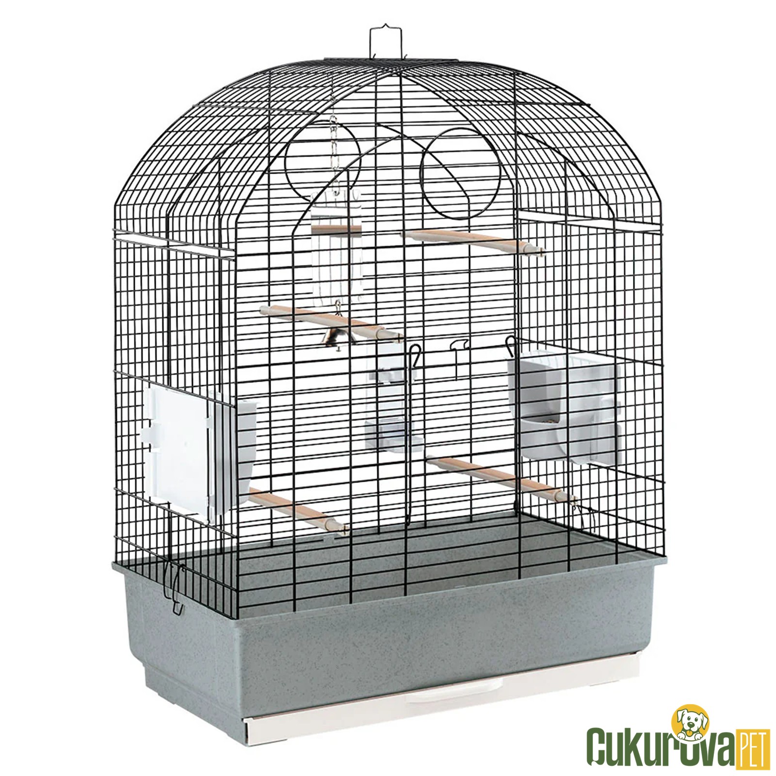 Ferplast Viola Kuş Kafesi Siyah - 59 x 33 x 80 Cm