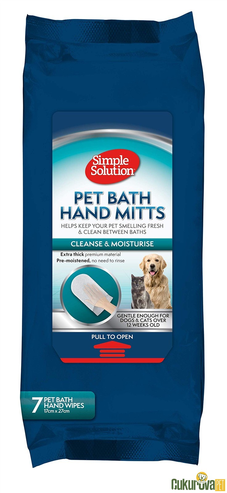 Simple Solution Kedi Köpek Islak Temizleme Eldiveni 7 Adet