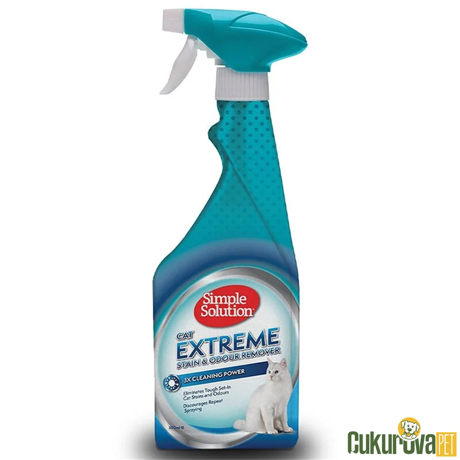 Simple Solution Extreme Kediler İçin 3 Kat Etkili Leke Ve Koku Giderici 500 Ml