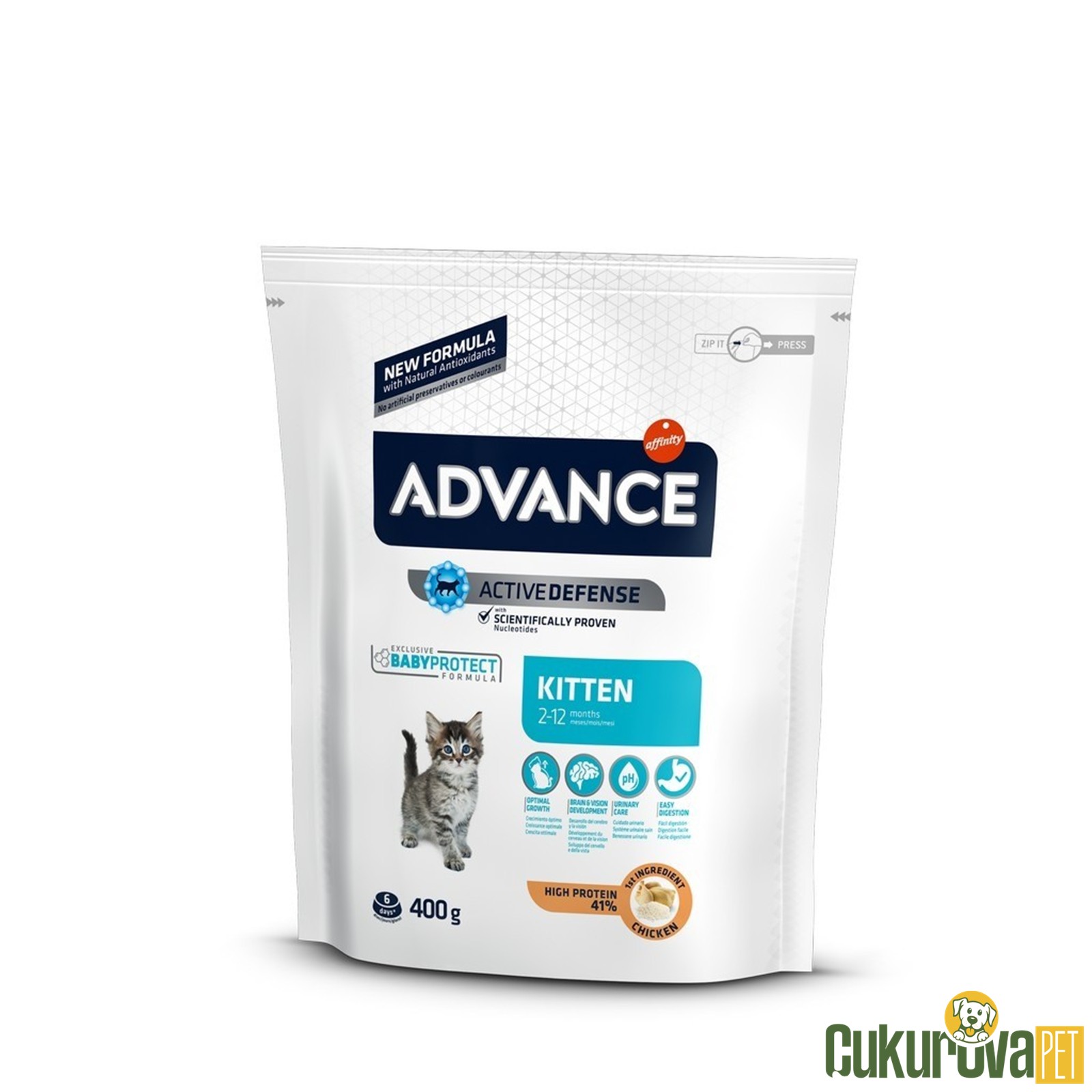 Advance Kitten Tavuklu Ve Pirinçli Yavru Kedi Maması 400 Gr