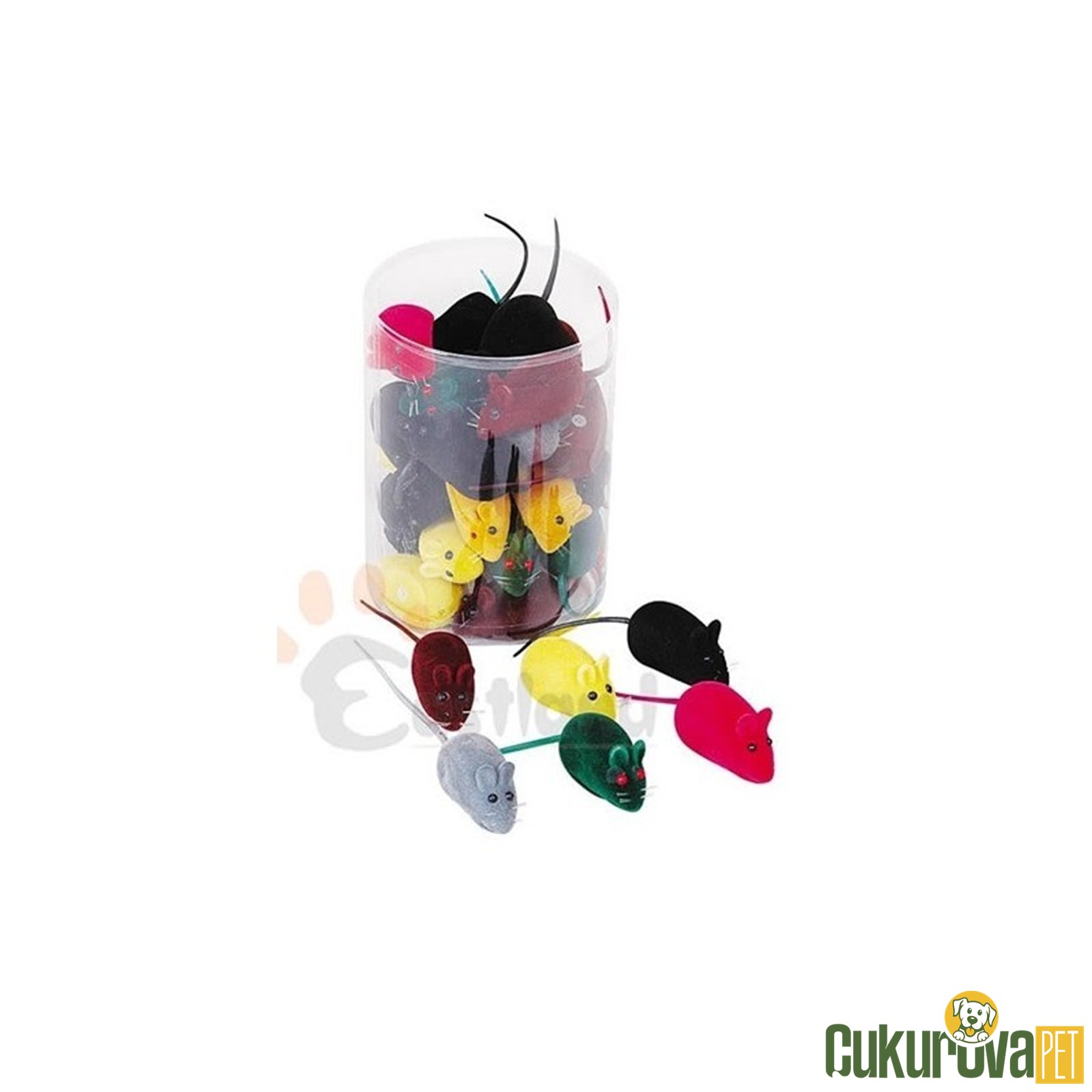 Eastland Peluş Fare Kedi Oyuncağı Karışık Renkli 6 Cm - 1 Adet