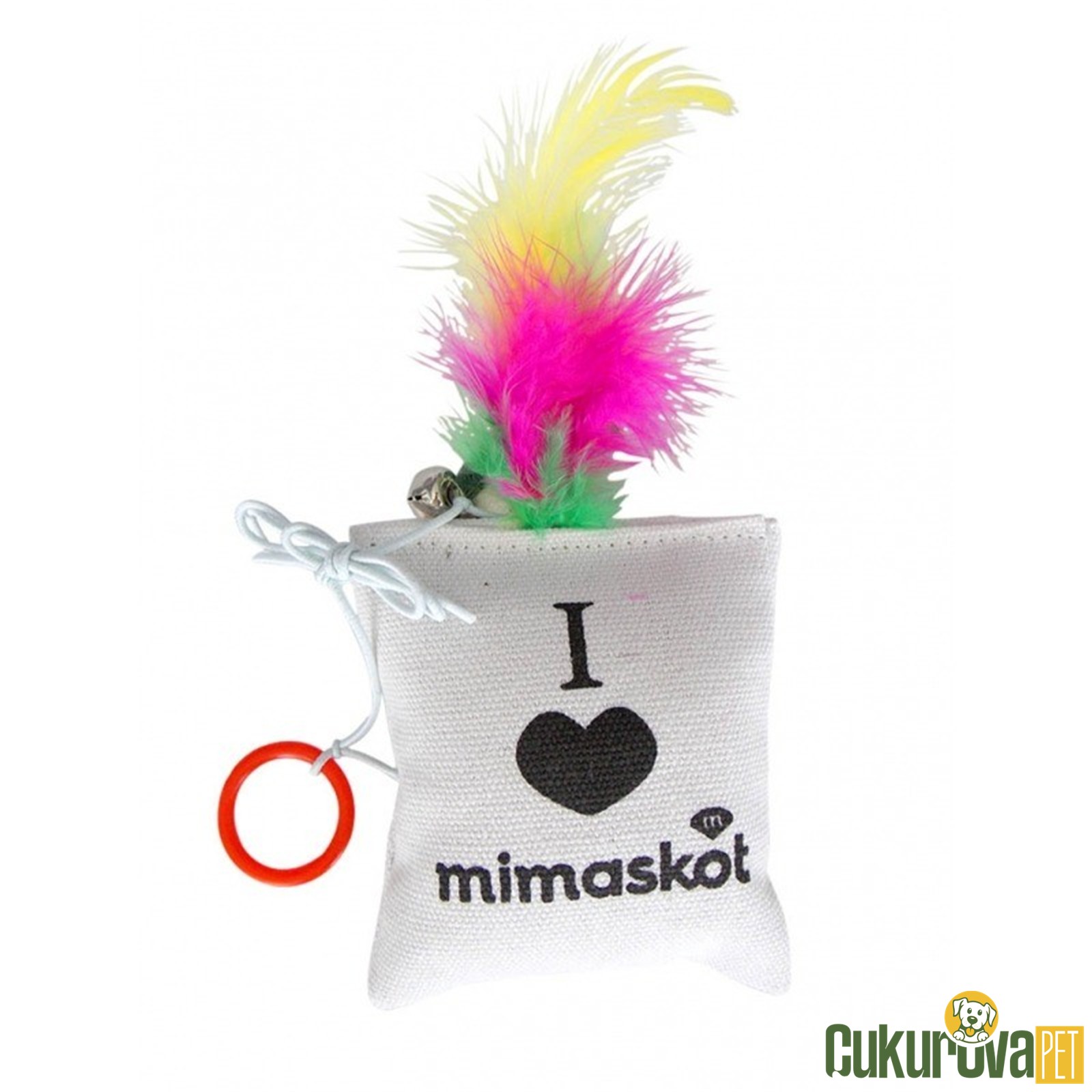 Eastland Çıngıraklı Tüylü Kedi Oyuncağı 8 x 9 Cm