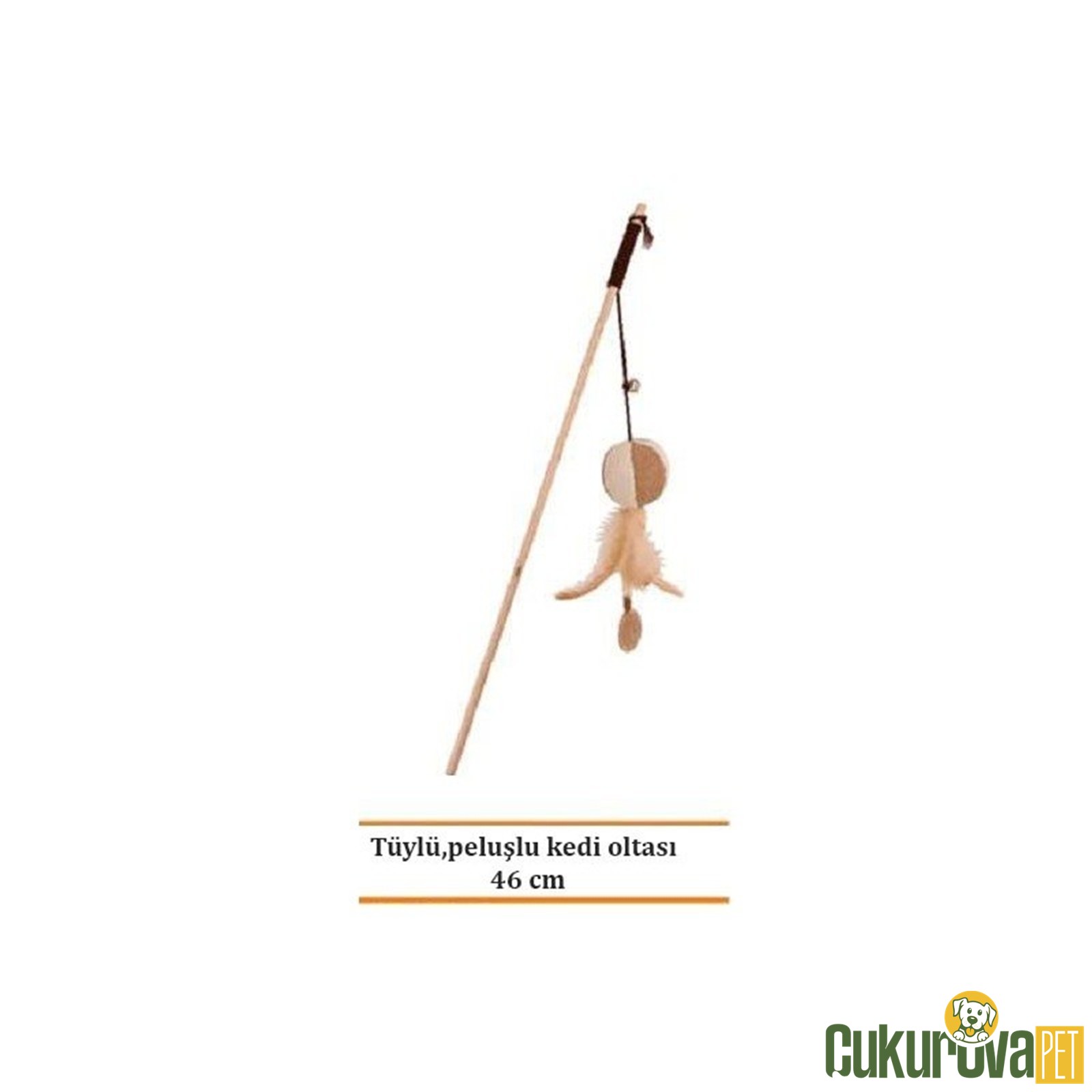Eastland Tüylü Peluş Olta Kedi Oyuncağı 46 Cm