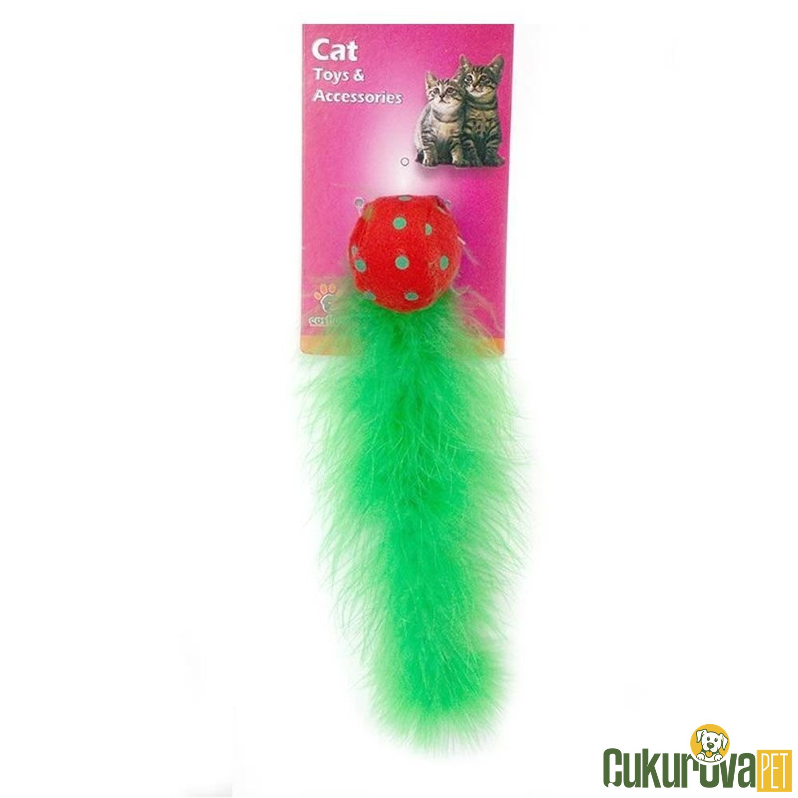 Eastland Tüylü Peluş Top Kedi Oyuncağı 20 Cm