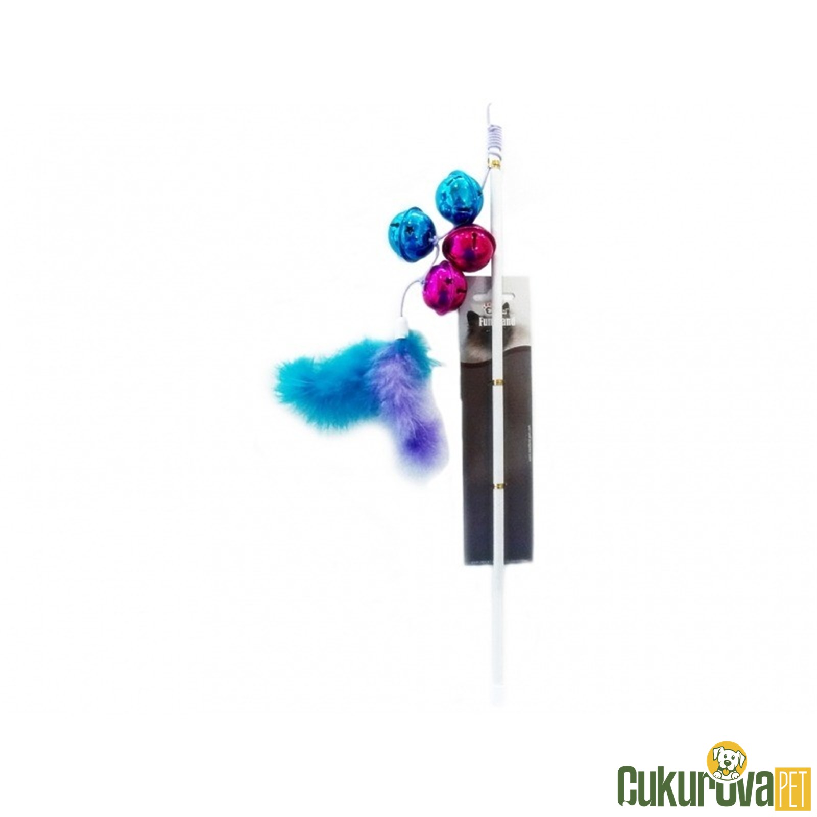 Eastland Tüylü Kedi Oltası Mavi,Mor - 46 Cm