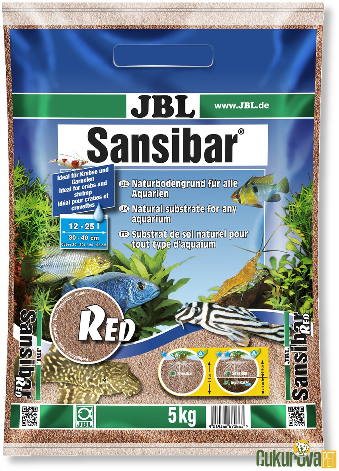 Jbl Sansibar Red Kum 0.1 - 0.6 Mm - 10 Kg