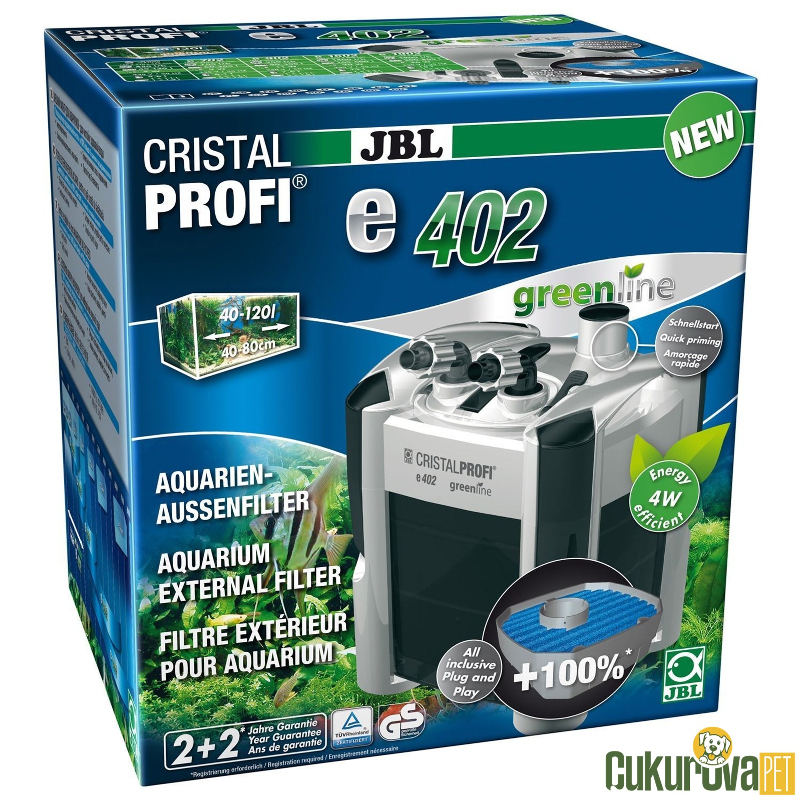 Jbl Cristal Profi E402 Green Line Akvaryum Dış Filtre