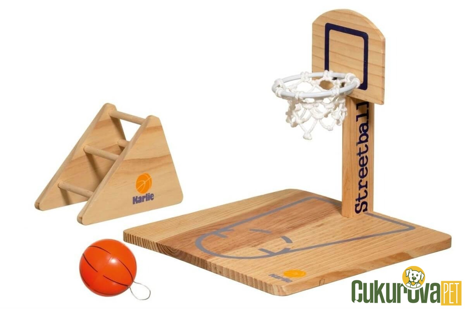 Karlie Ahşap Basket Potası Kuş Oyuncağı 20 x 20 x 21 Cm