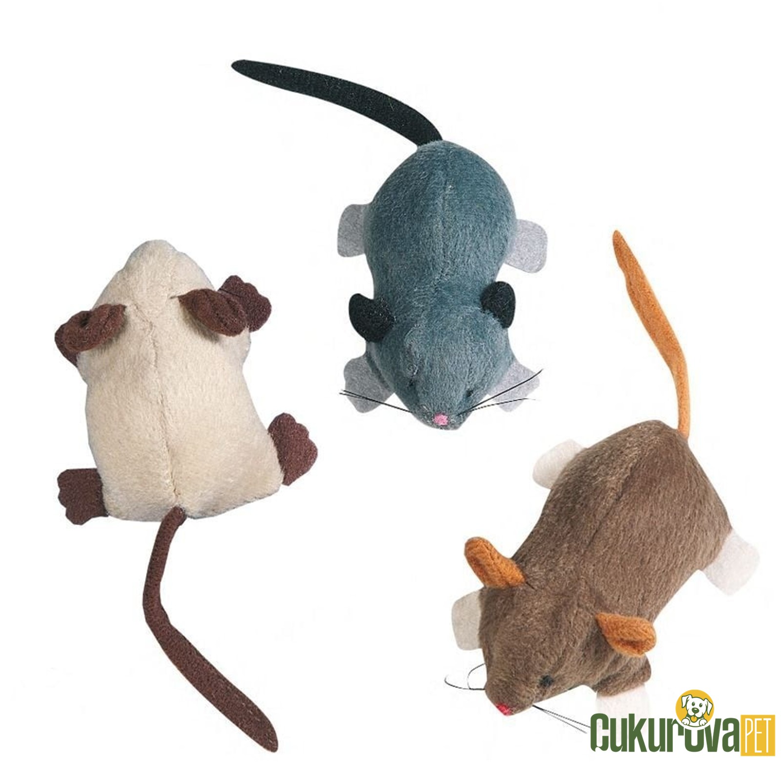 Karlie Kedi Otlu Fare Kedi Oyuncağı 7.5 x 3.5 Cm