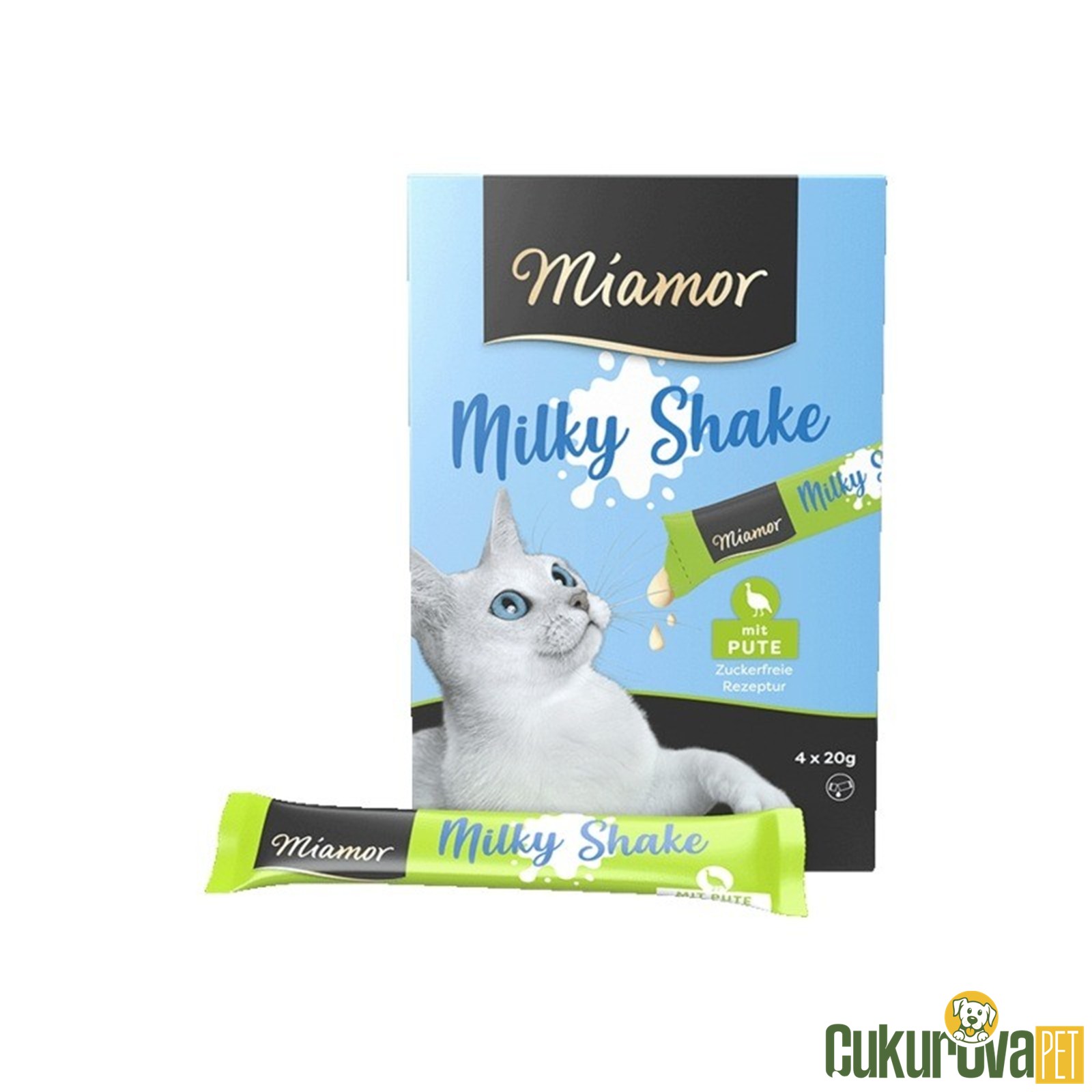 Miamor Milky Shake Hindili Ve Taurinli Kedi Ödül Kreması 4 x 20 Gr