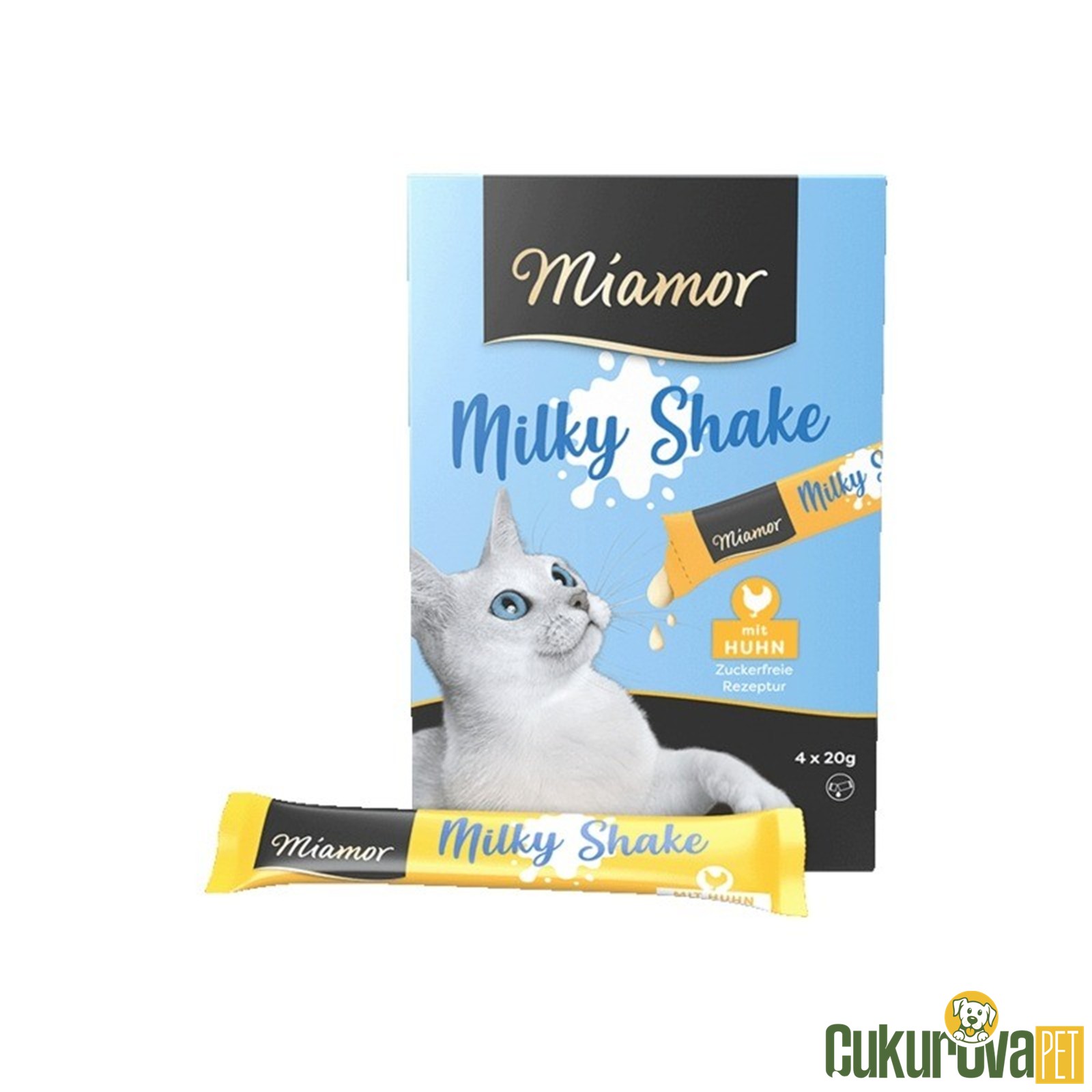 Miamor Milky Shake Tavuklu Ve Taurinli Kedi Ödül Kreması 4 x 20 Gr