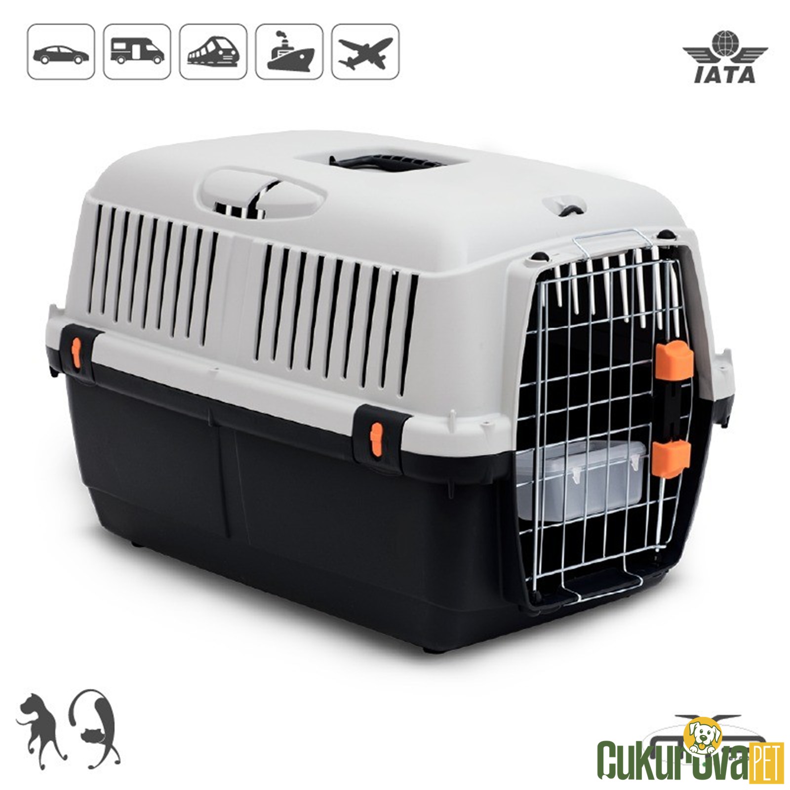 Mp Wojer Bracco Travel 1 Kedi & Köpek Kafesi - 48 x 32 x 31 Cm