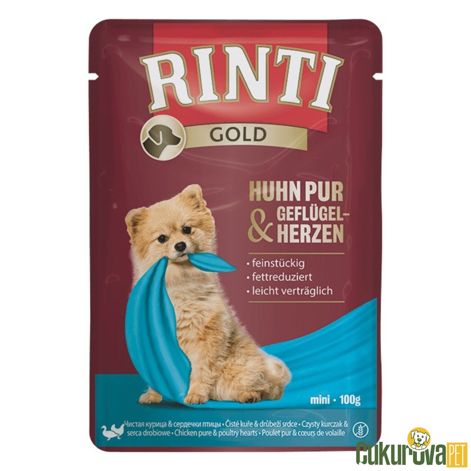 Rıntı Gold Tavuklu Ve Ördekli Yetişkin Köpek Yaş Maması 100 Gr