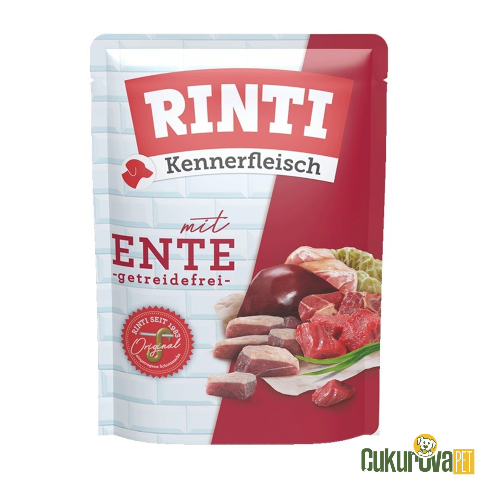 Rıntı Ördekli Pouch Yetişkin Köpek Yaş Maması 400 Gr